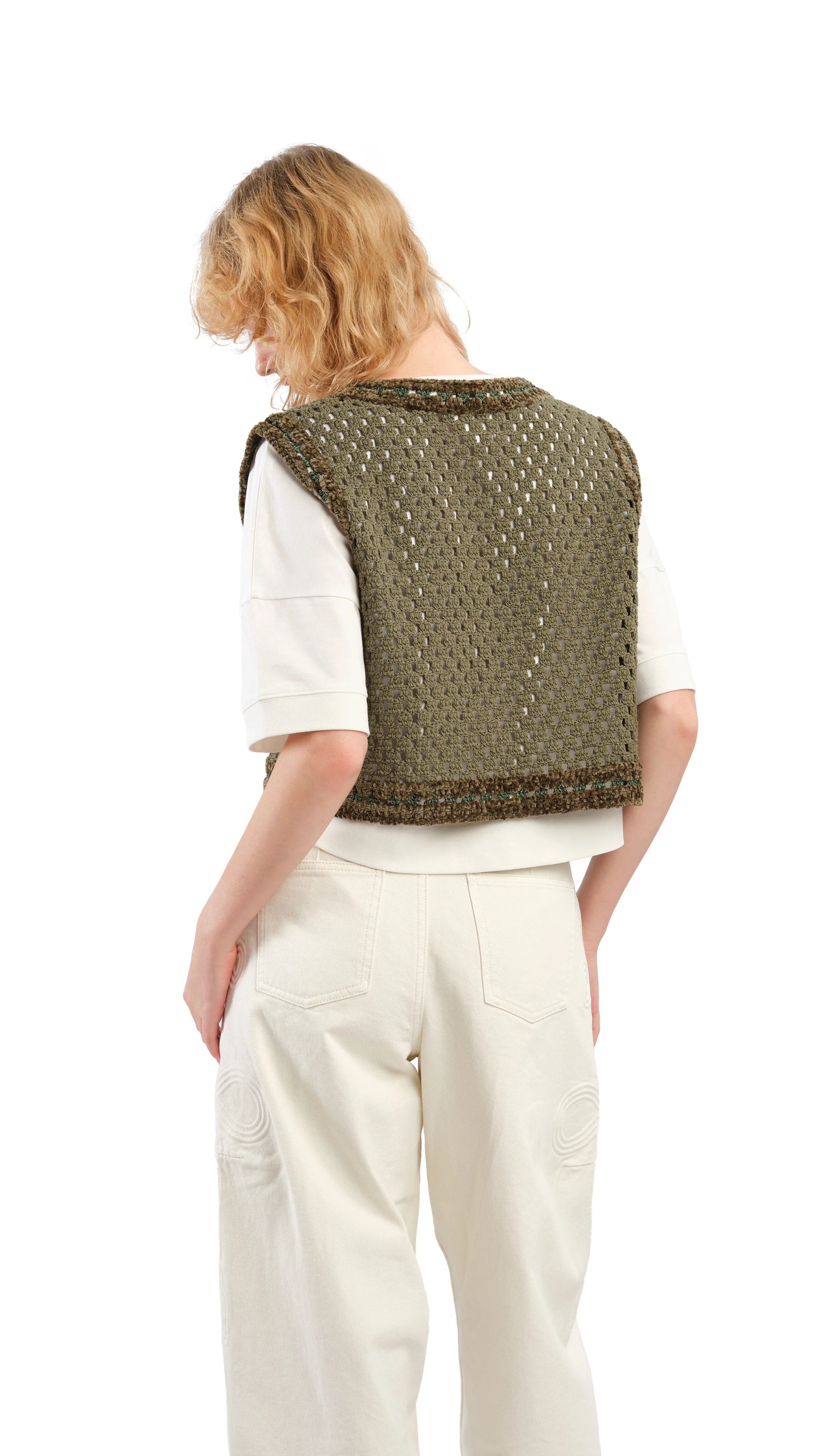 Selk'Nam Graphic Crochet Vest - Umamrii