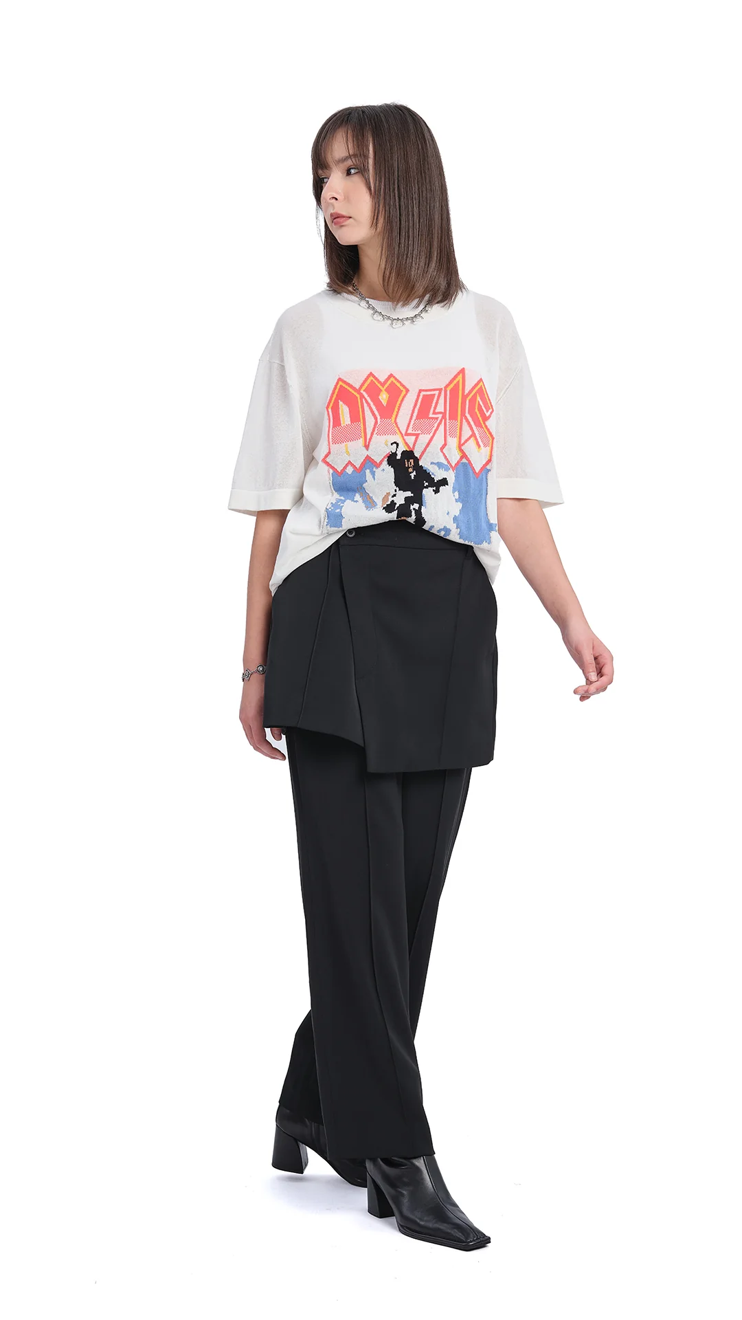 Knitted Band Tee - Umamrii