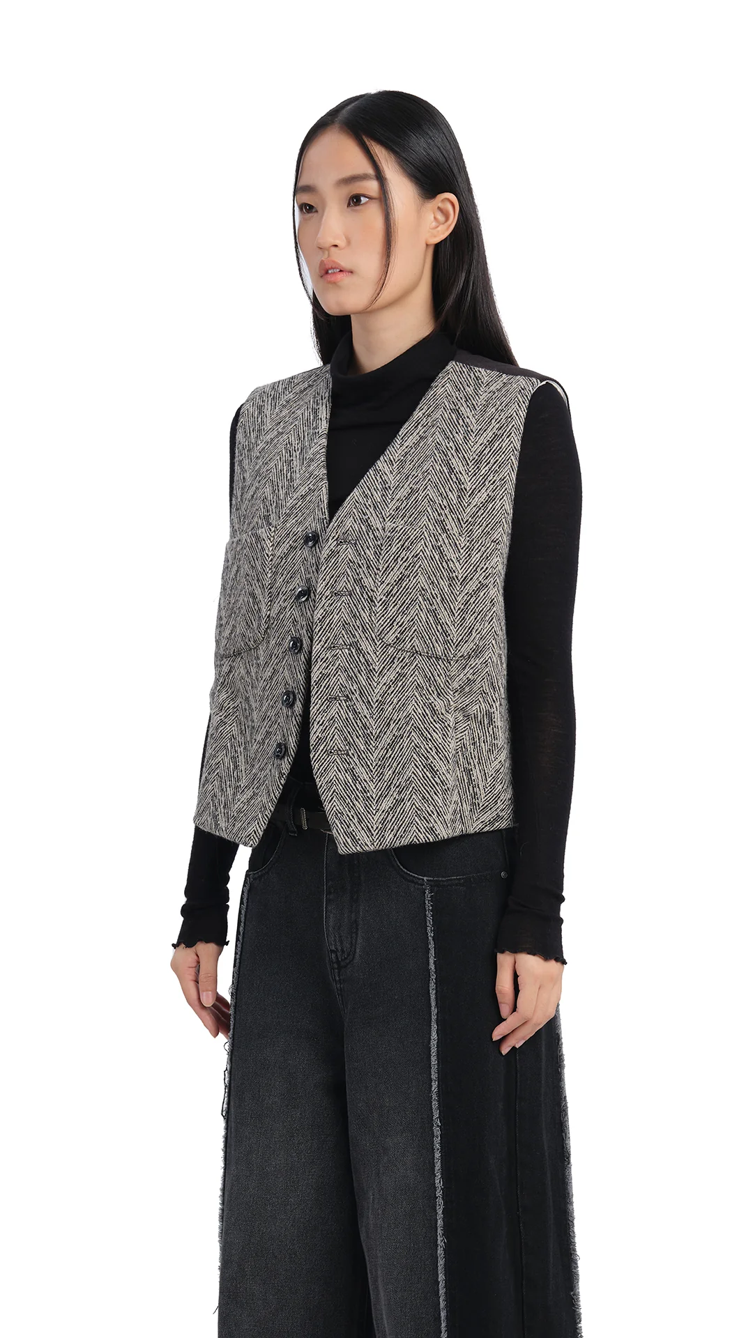 Herringbone Waist Coat - Umamrii