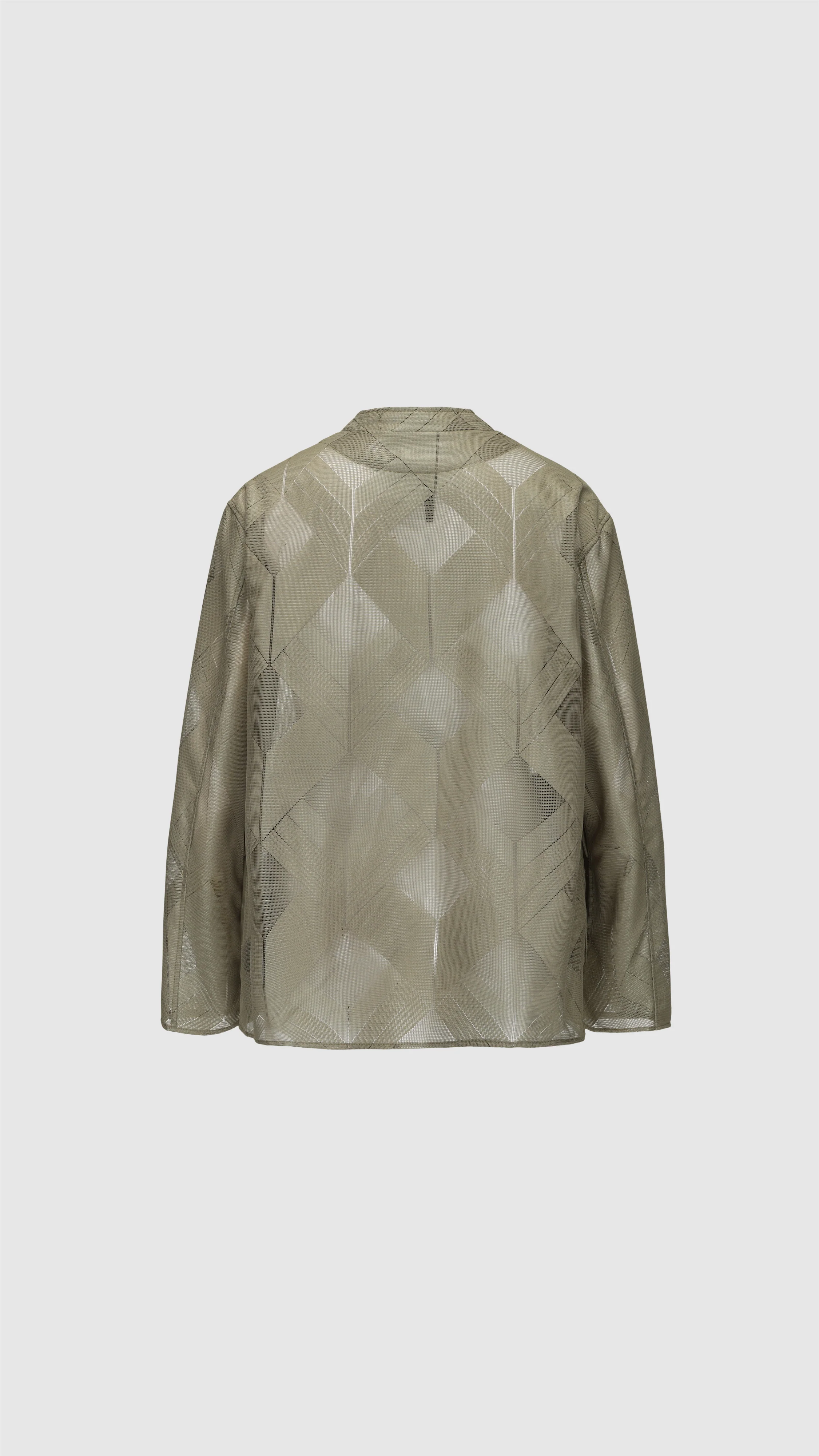 Polyester Geometric Jacquard Soft Blazer - Umamrii