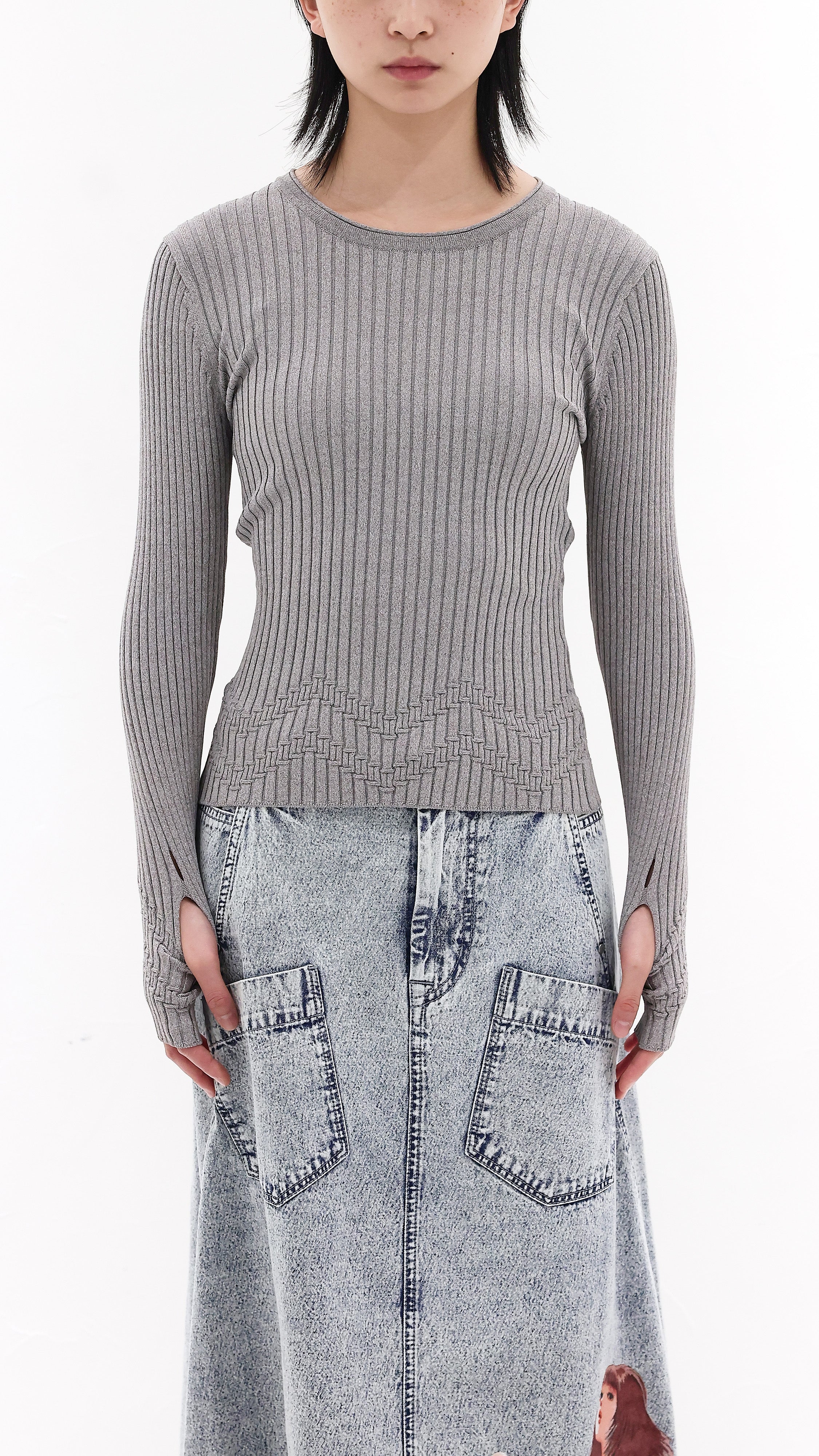 Fancy Knit Pullover - Umamrii