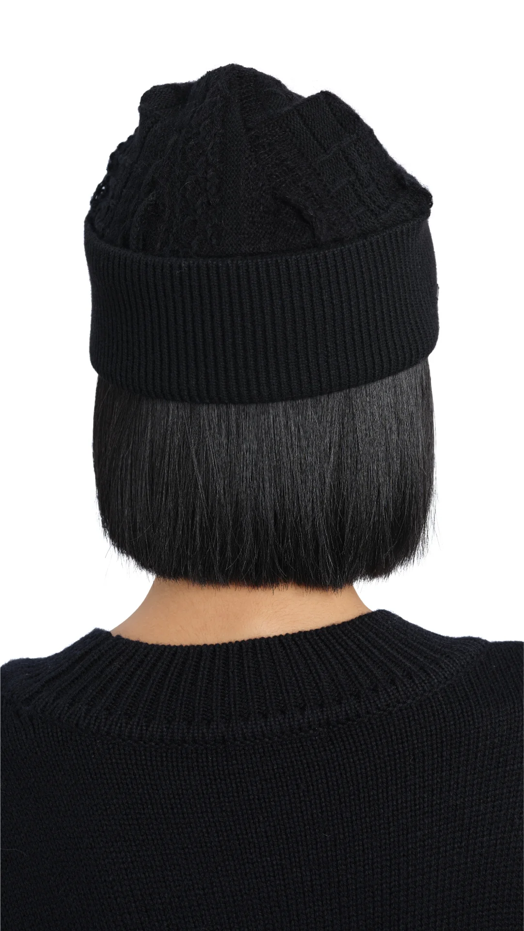 Multi-Yarn Patterned Knit Beanie - Umamrii