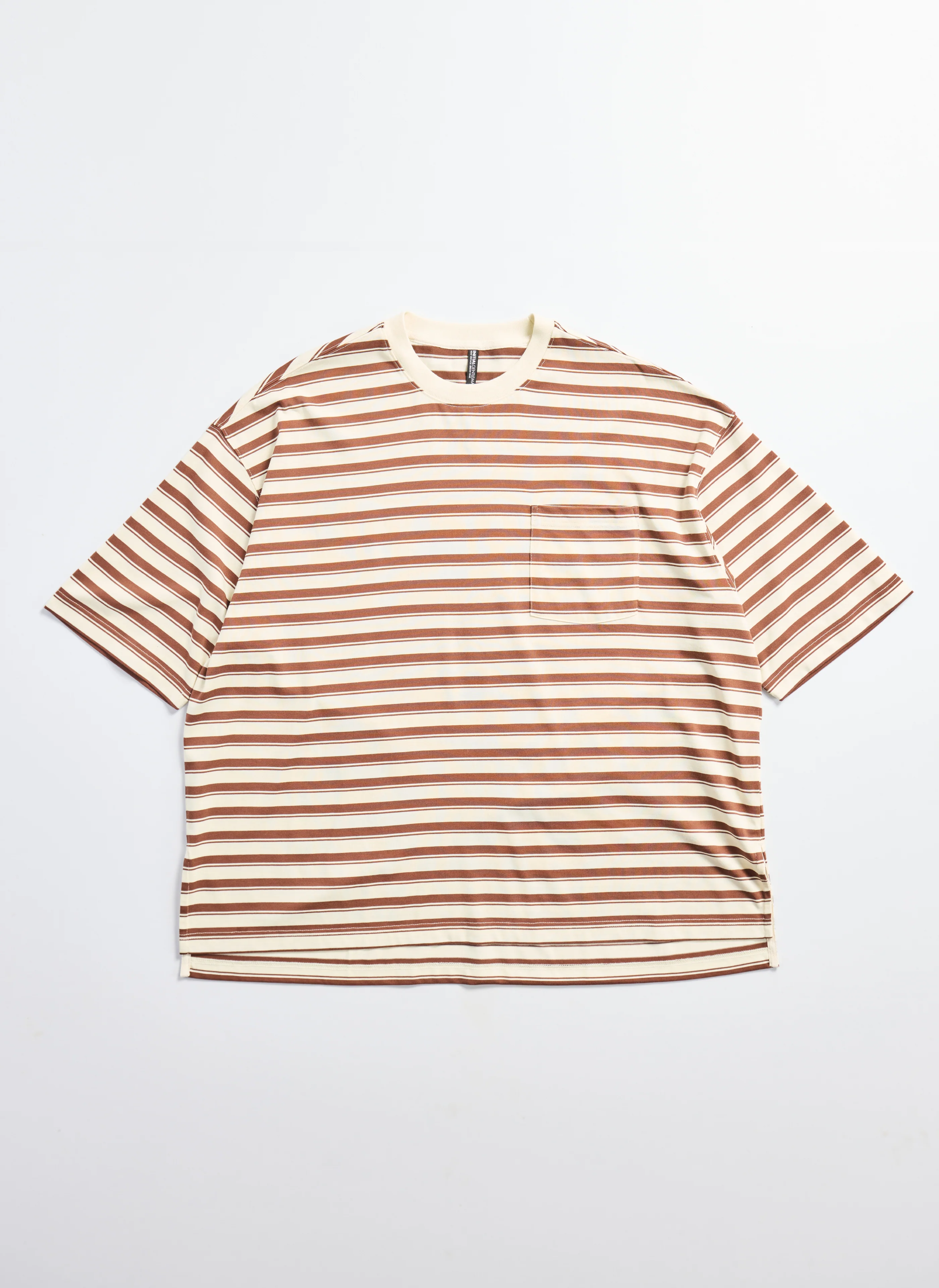 230G Jacquard Short Sleeves Border Tops - Umamrii