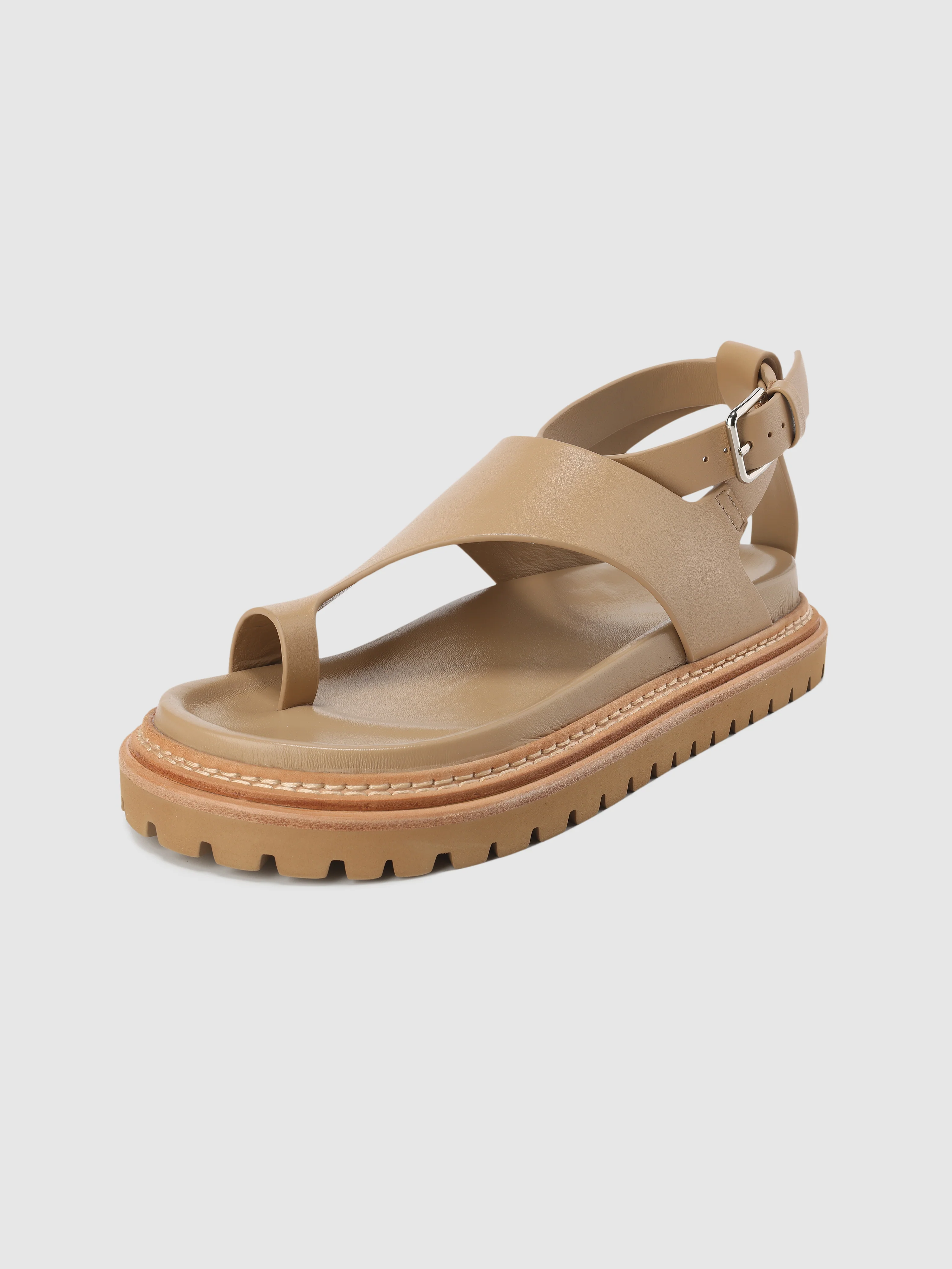 Ring Toe Ankle Strap Sandals - Umamrii