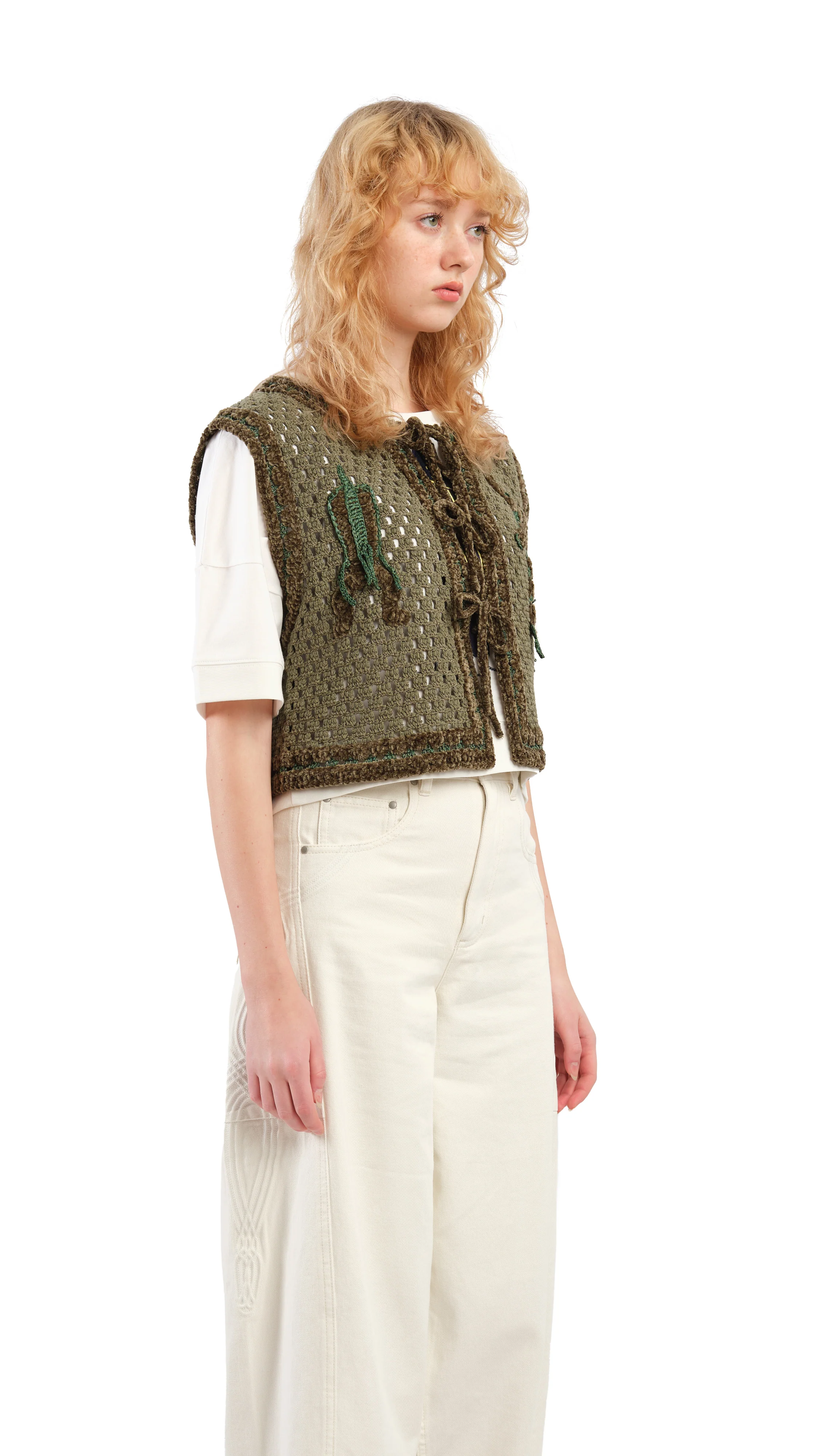 Selk'Nam Graphic Crochet Vest - Umamrii