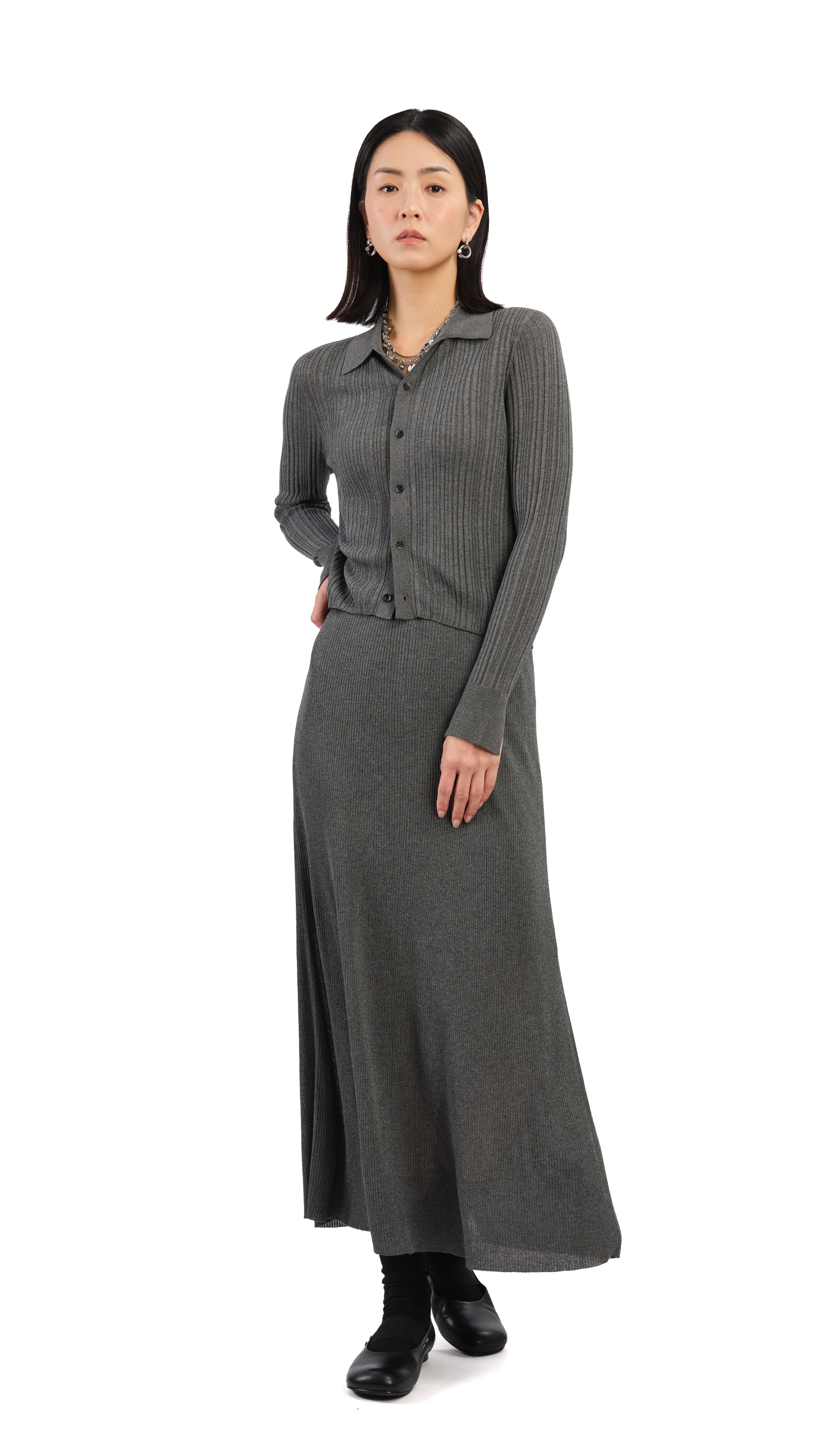 Lurex Knit Skirt - Umamrii