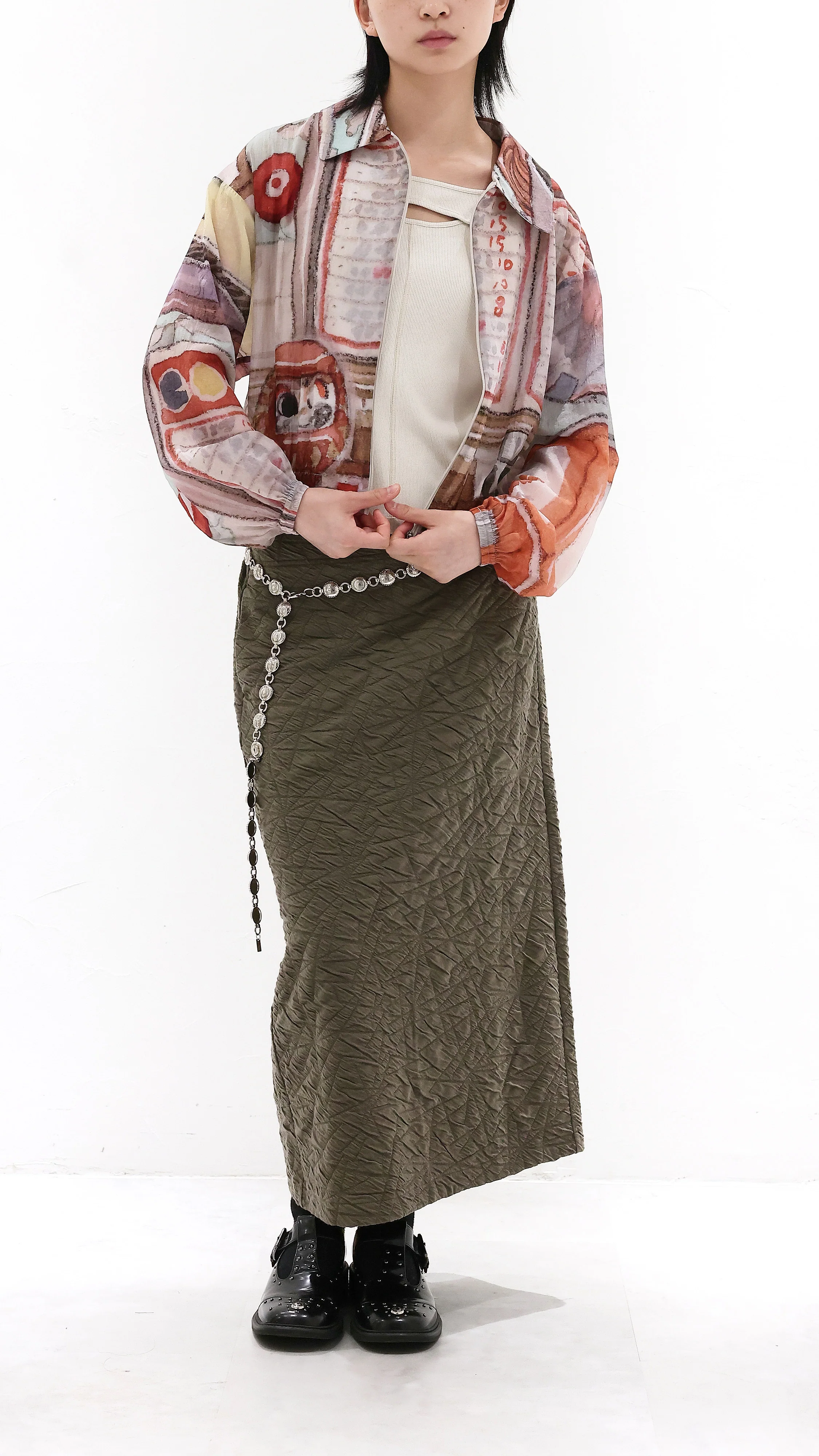 INITIAL x Little Thunder Pattern Work Jacket - Umamrii