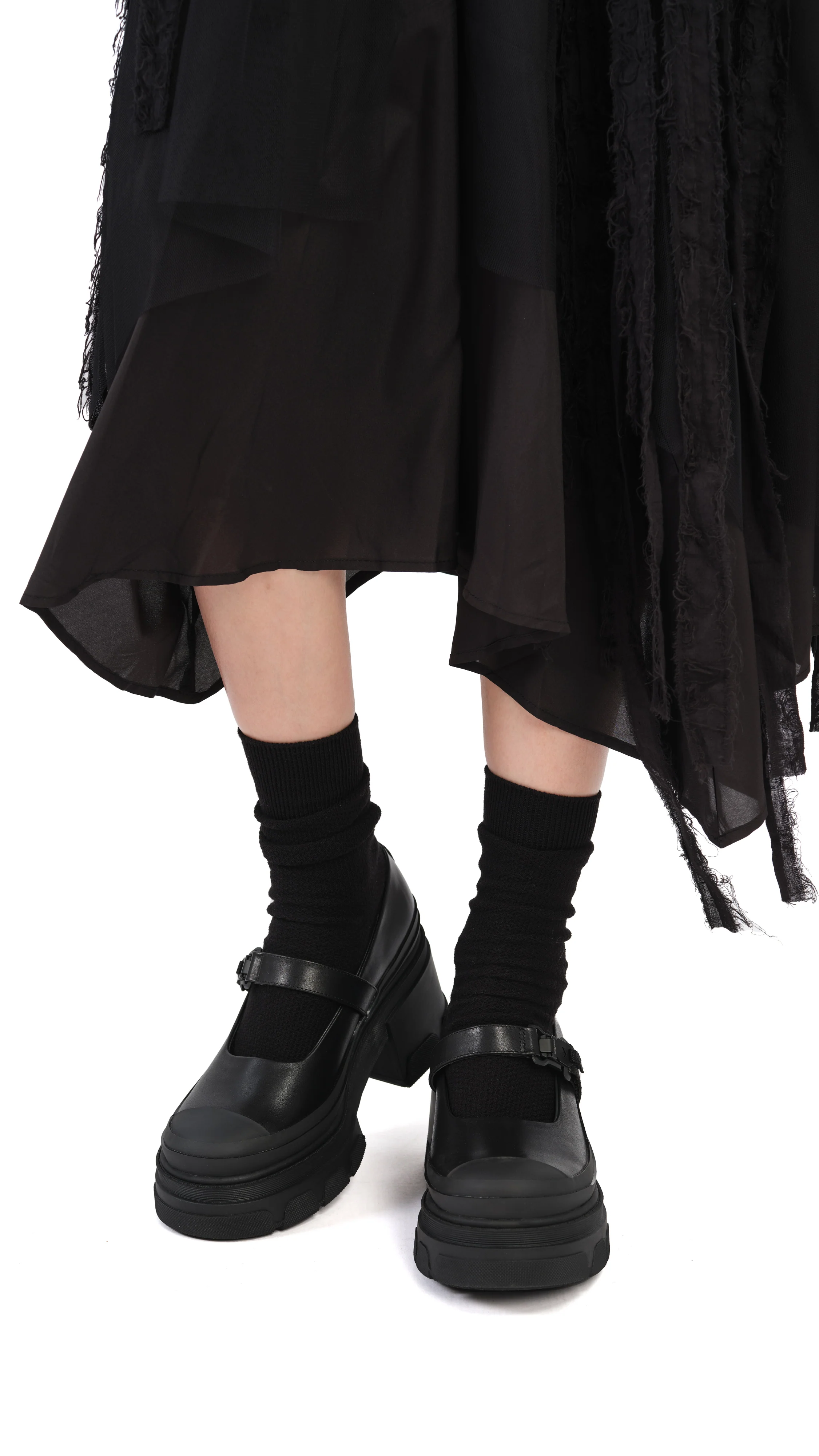 Leather Mary Jane Heels - Umamrii