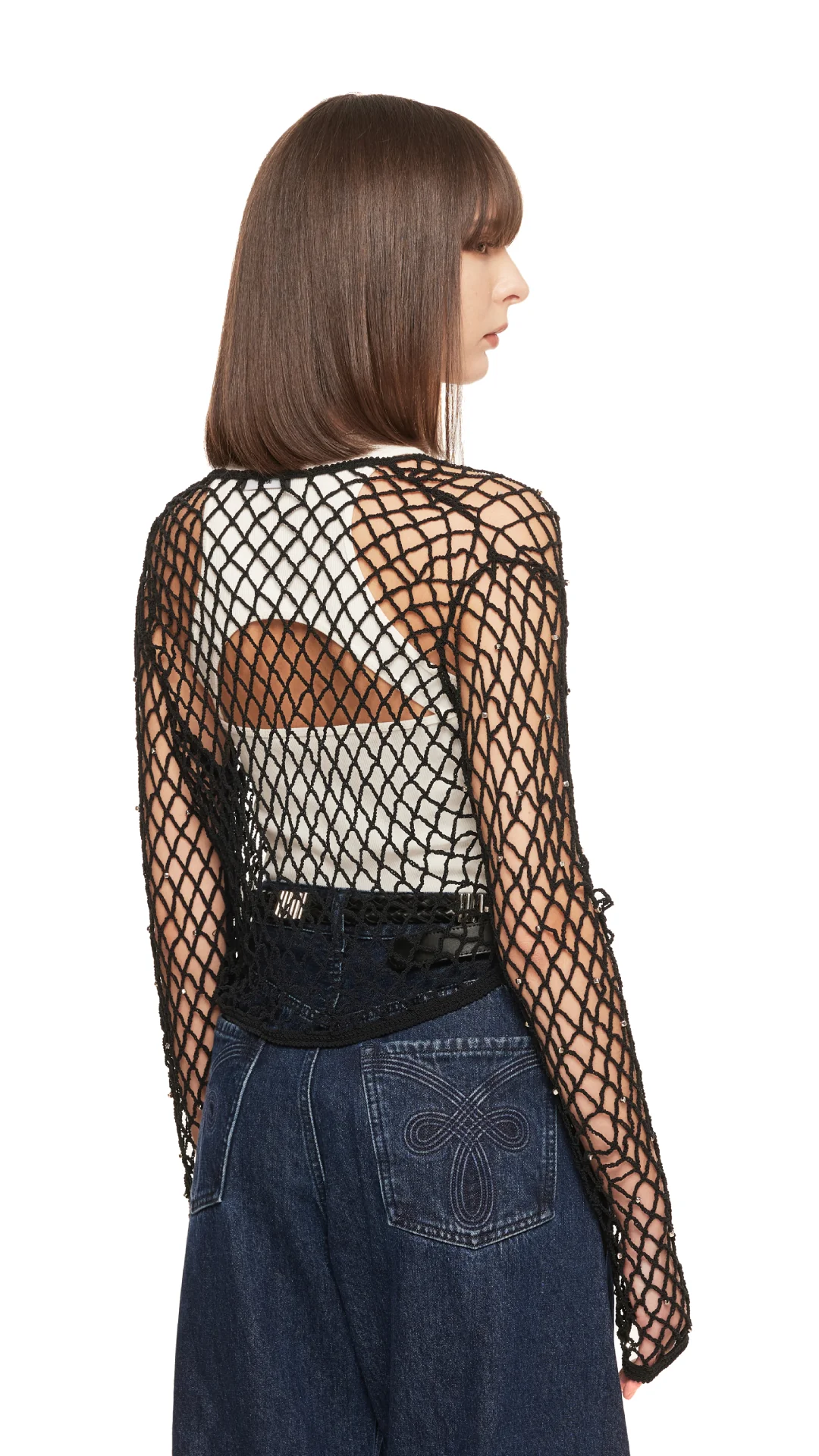 Beaded Crochet Cardigan - Umamrii