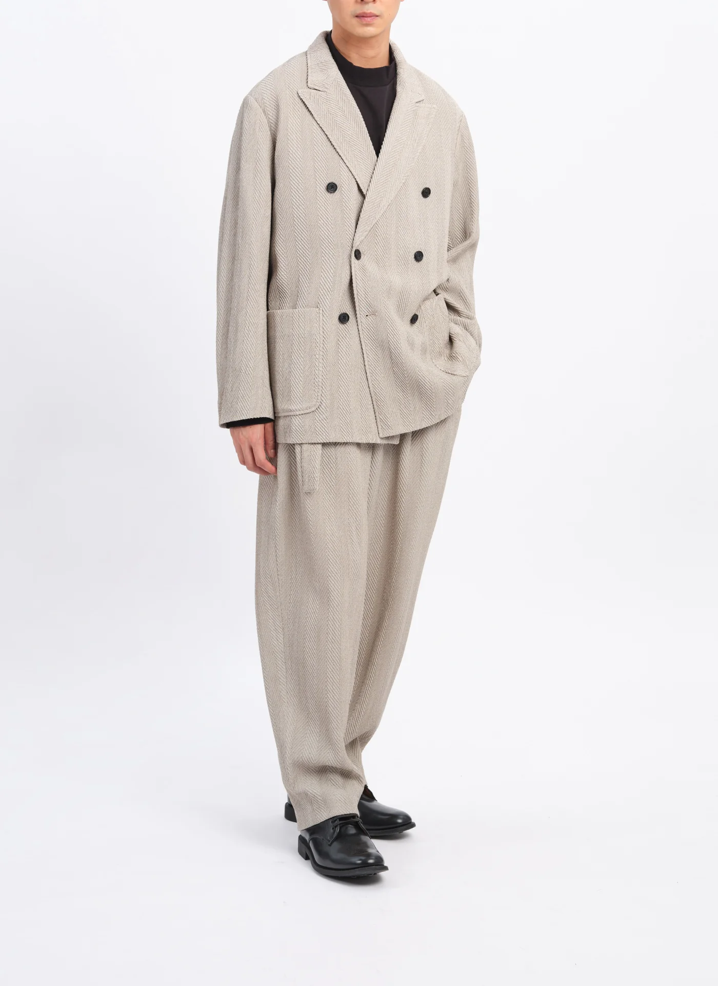 Marzotto Soft Double Breasted Blazer - Umamrii