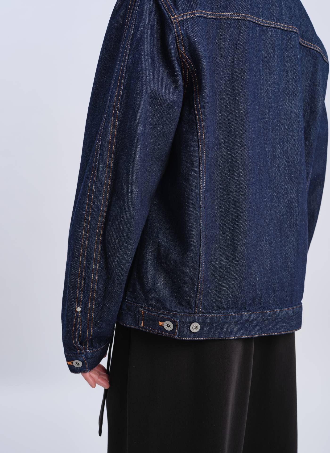 Indigo Cotton Linen Denim Jacket - Umamrii