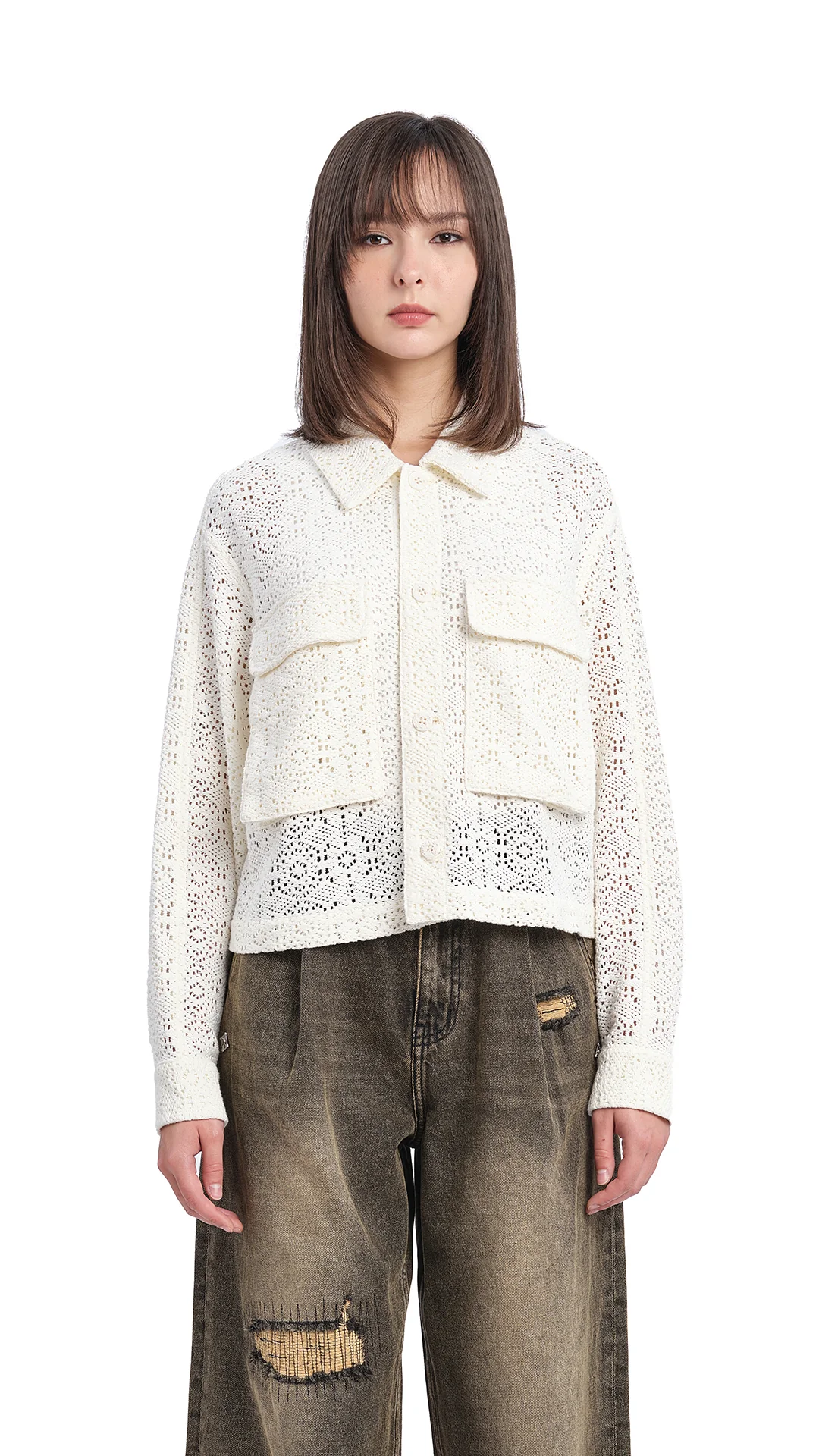 Soil Denim Studded Balloon Jeans - Umamrii