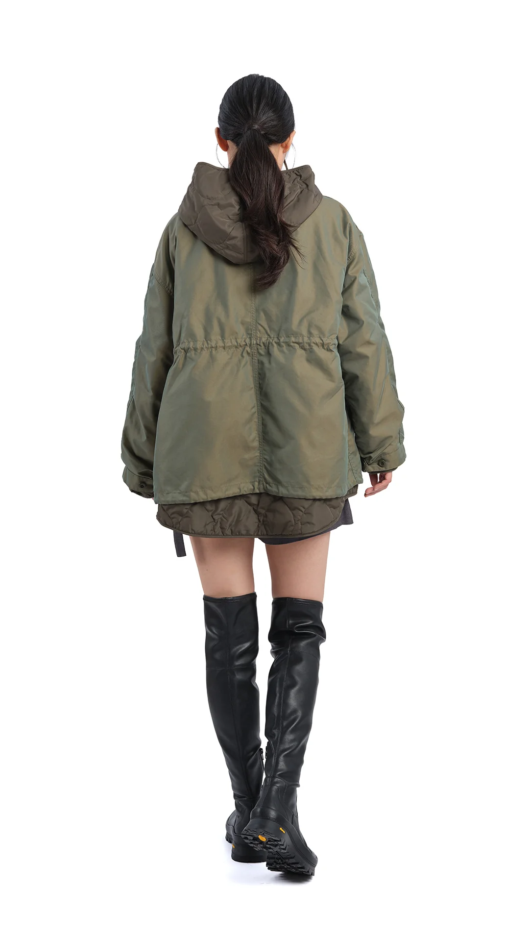 Thigh-High Faux Leather Boots - Umamrii