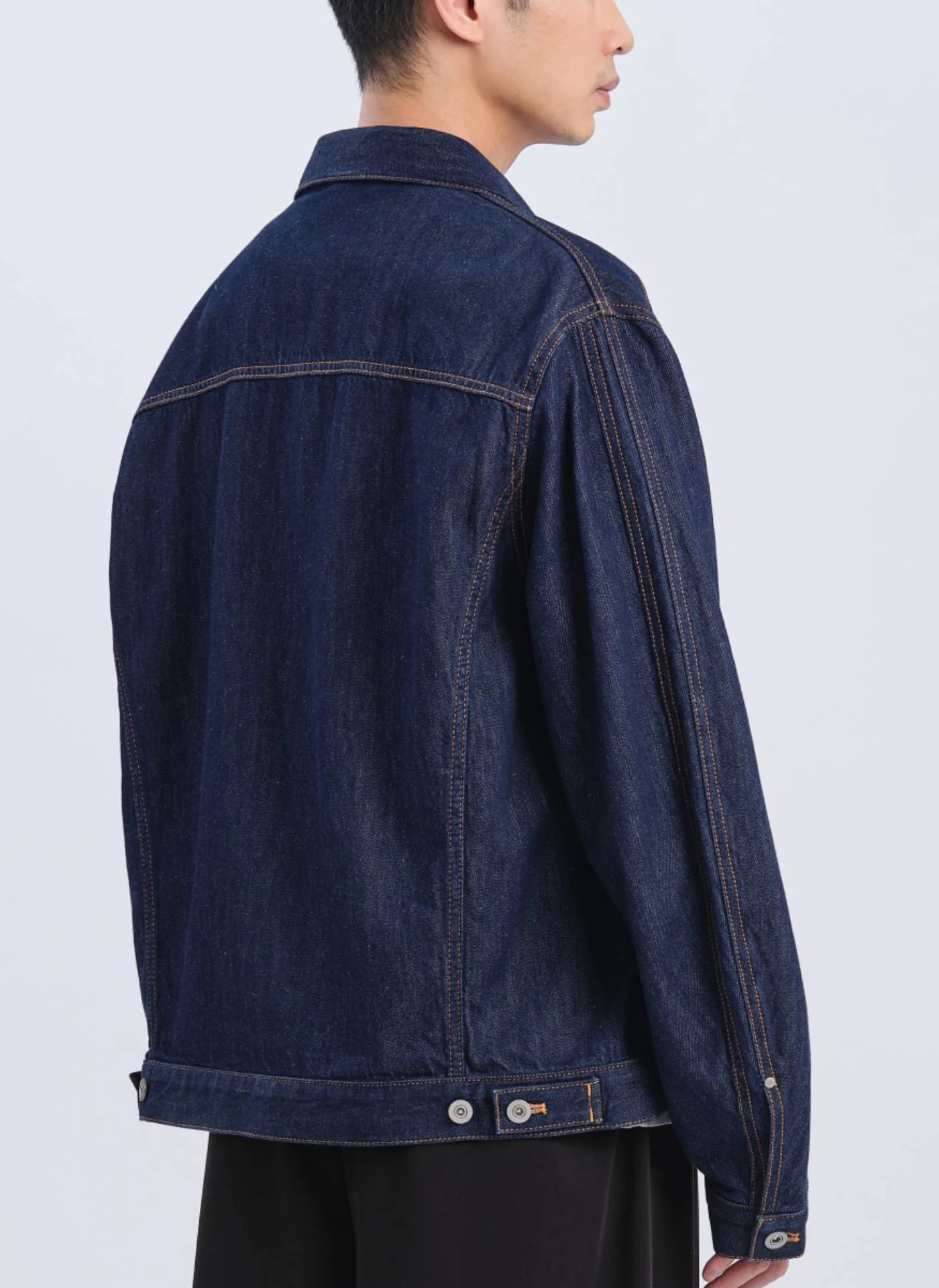 Indigo Cotton Linen Denim Jacket - Umamrii