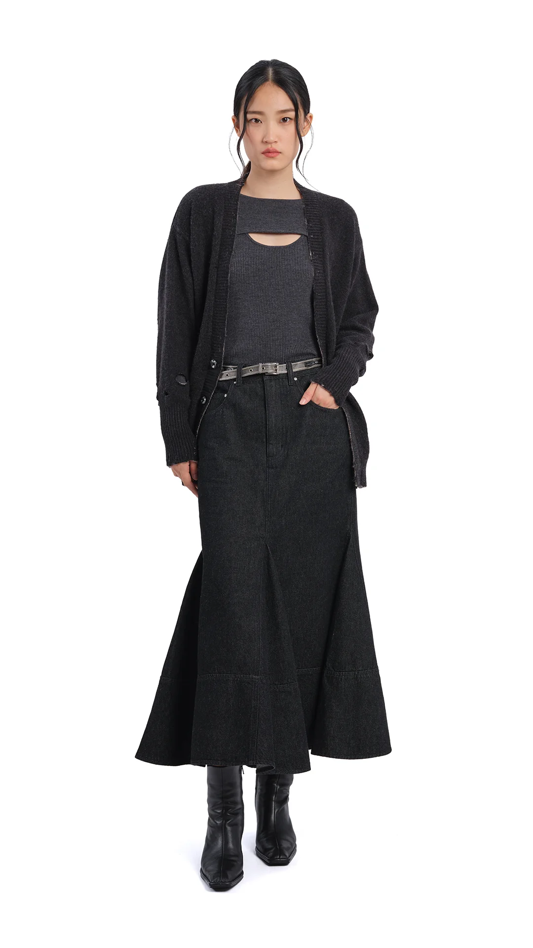 Distressed Cardigan - Umamrii