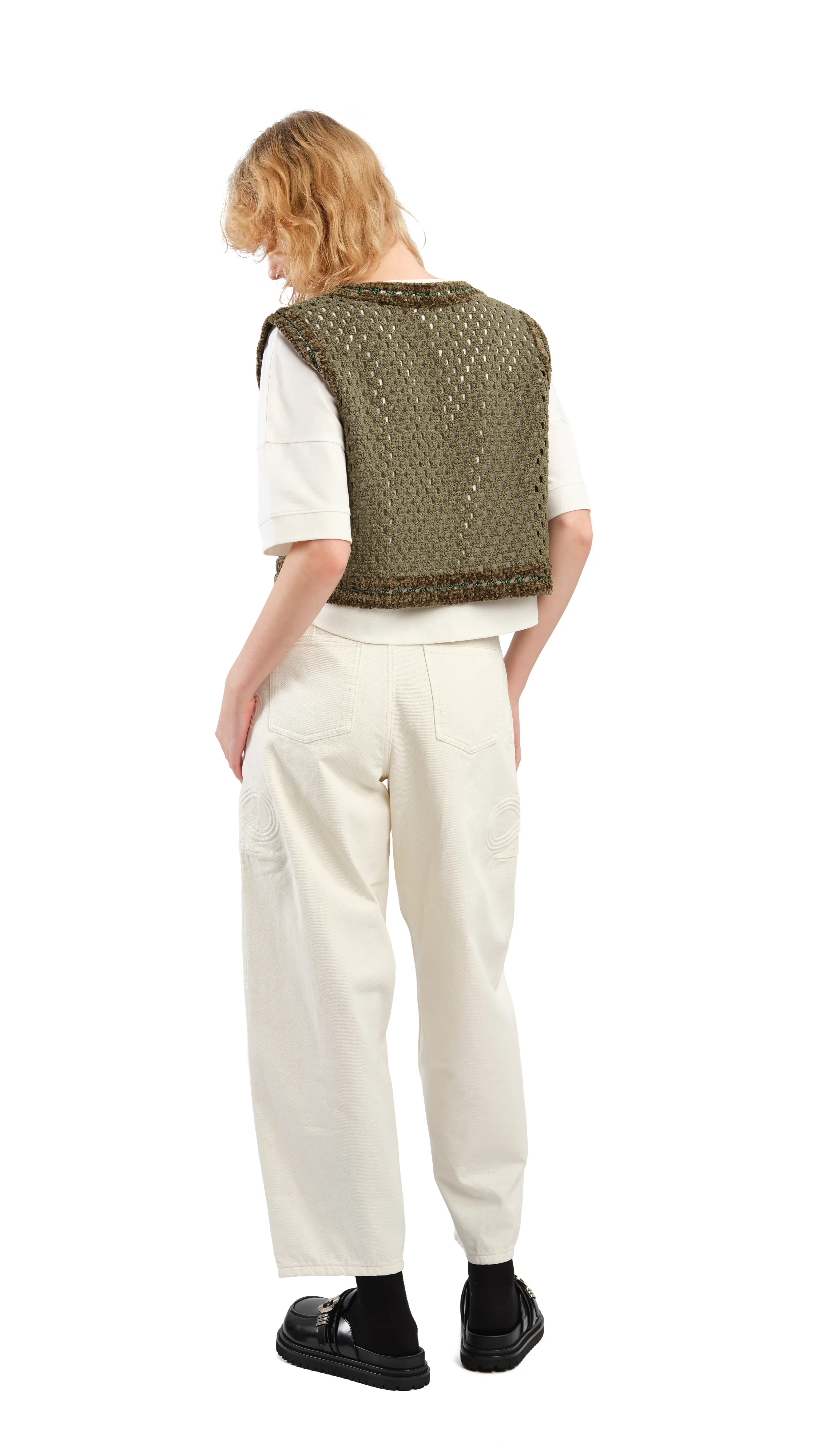 Selk'Nam Graphic Crochet Vest - Umamrii