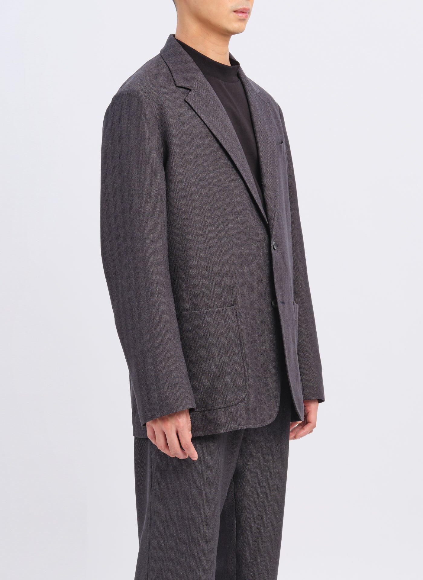 Lanatec Polyester Single Breasted Soft Blazer - Umamrii