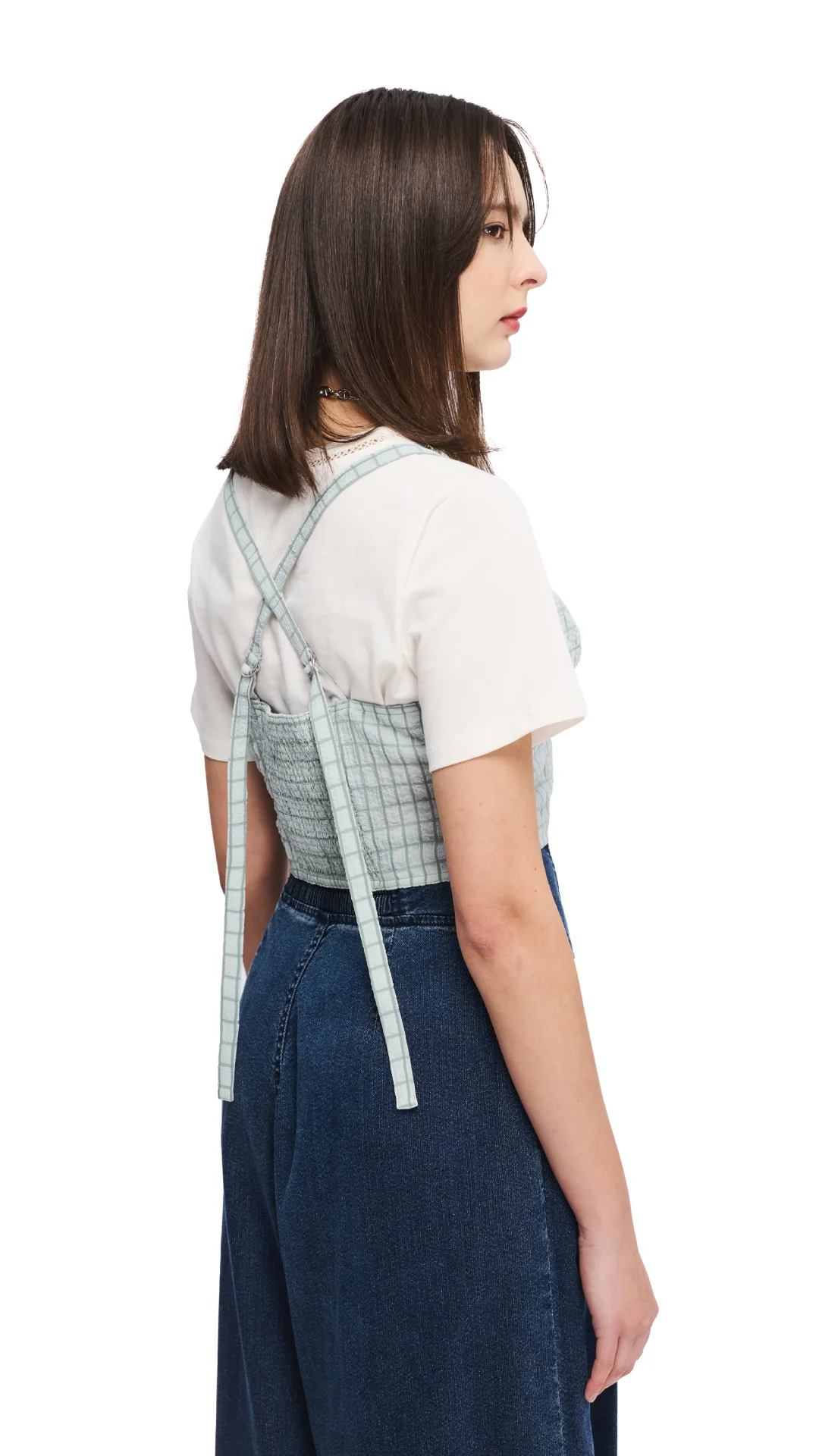 Wrinkle Chiffon Bra Top - Umamrii