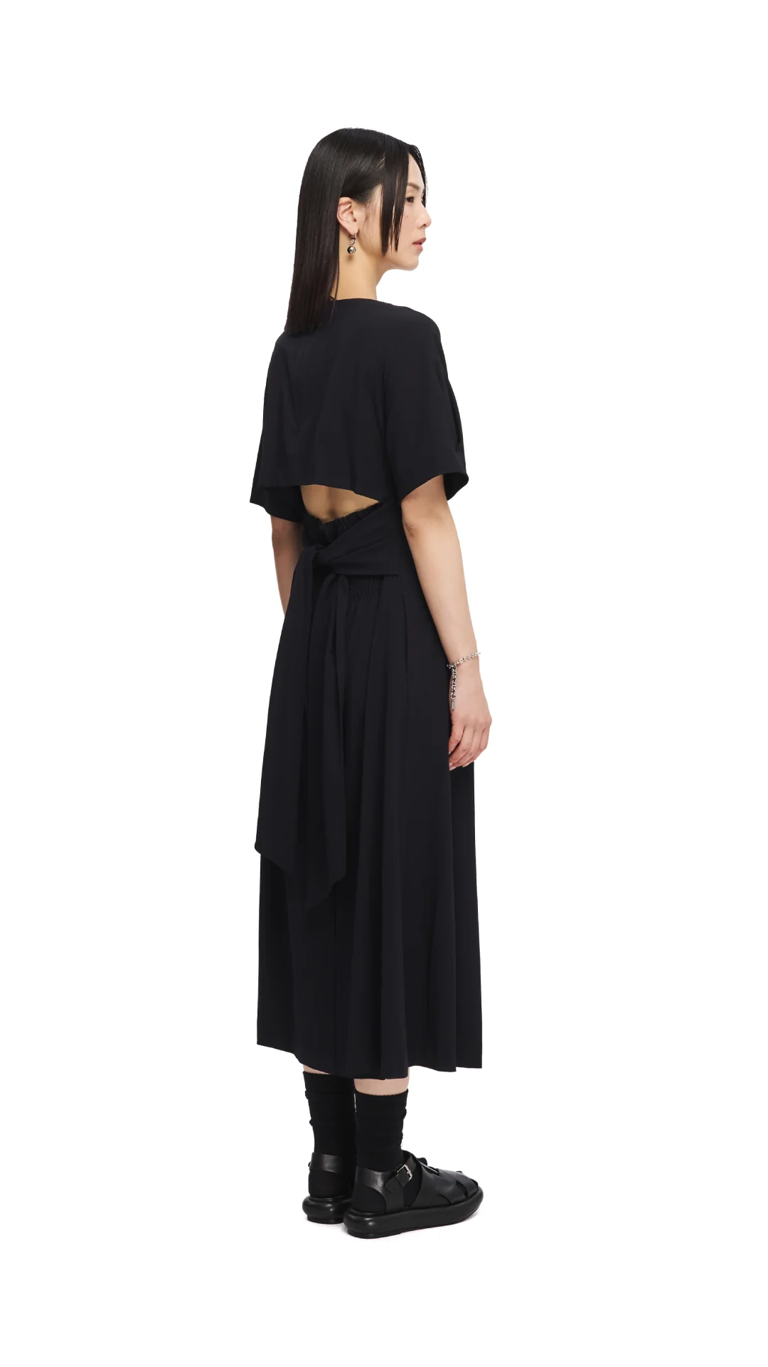 Back Ribbon Maxi Dress - Umamrii