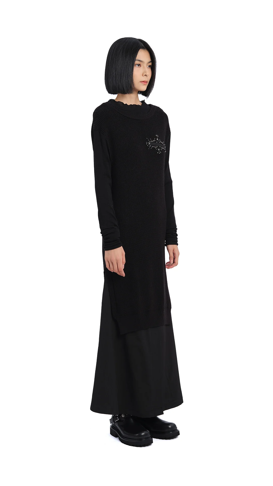 Knitted With Beading Dress - Umamrii