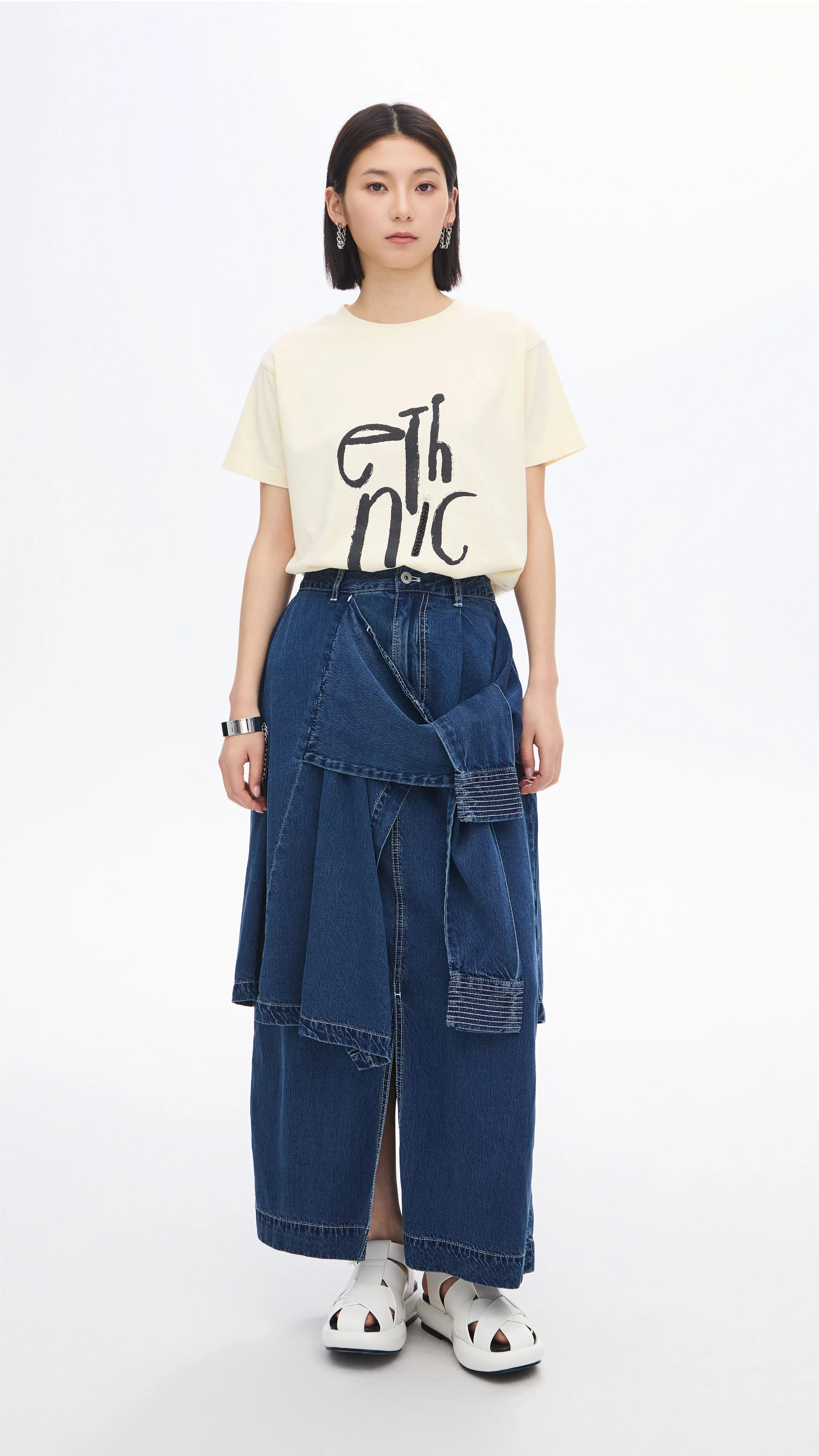 Rebuilt Denim Skirt - Umamrii