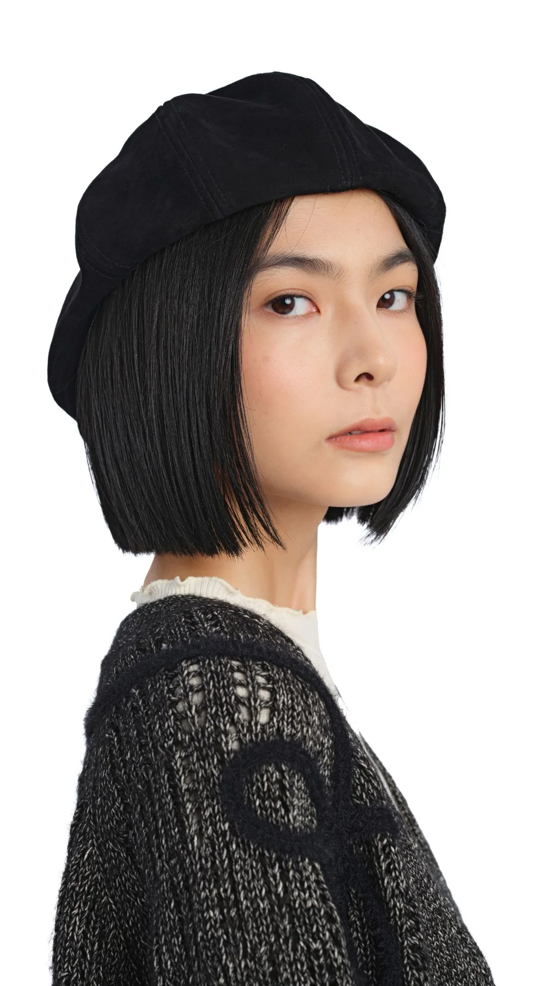 Leather Turtle Newsboy Cap - Umamrii