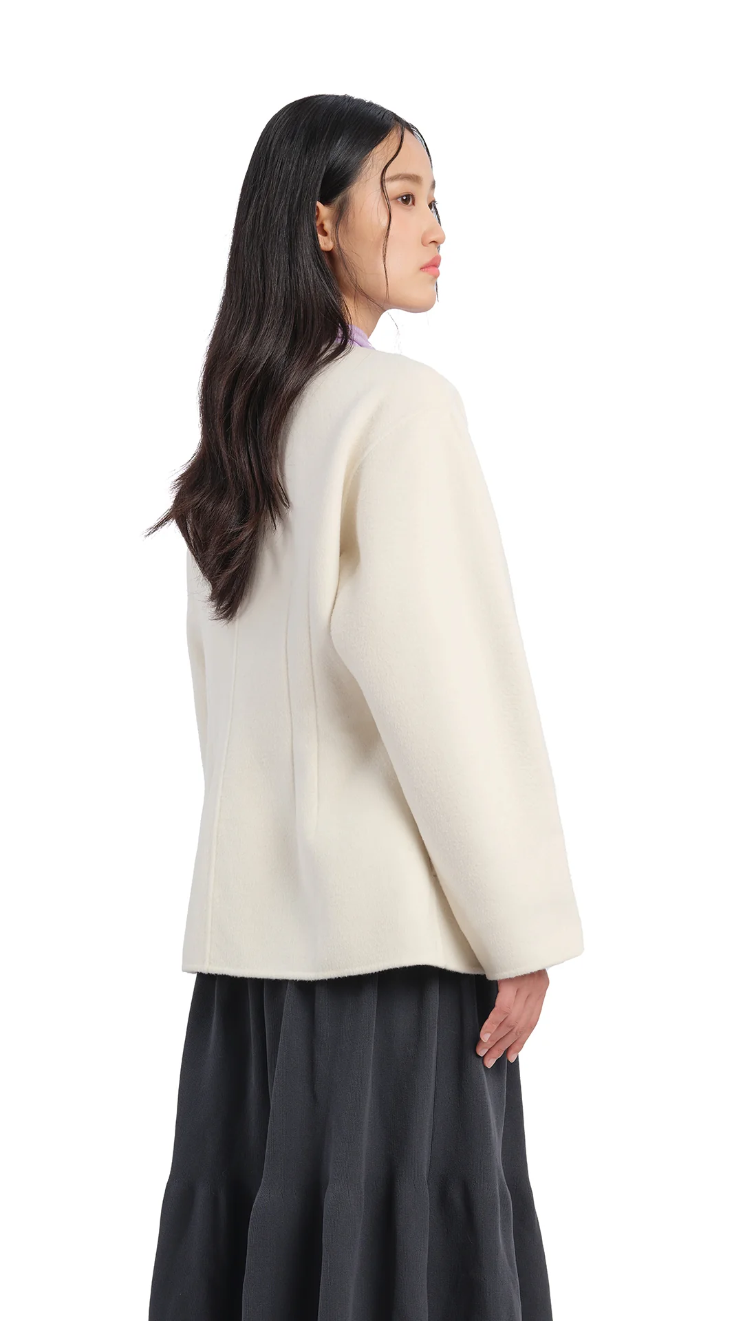 Slim-Cut Double Face Jacket - Umamrii