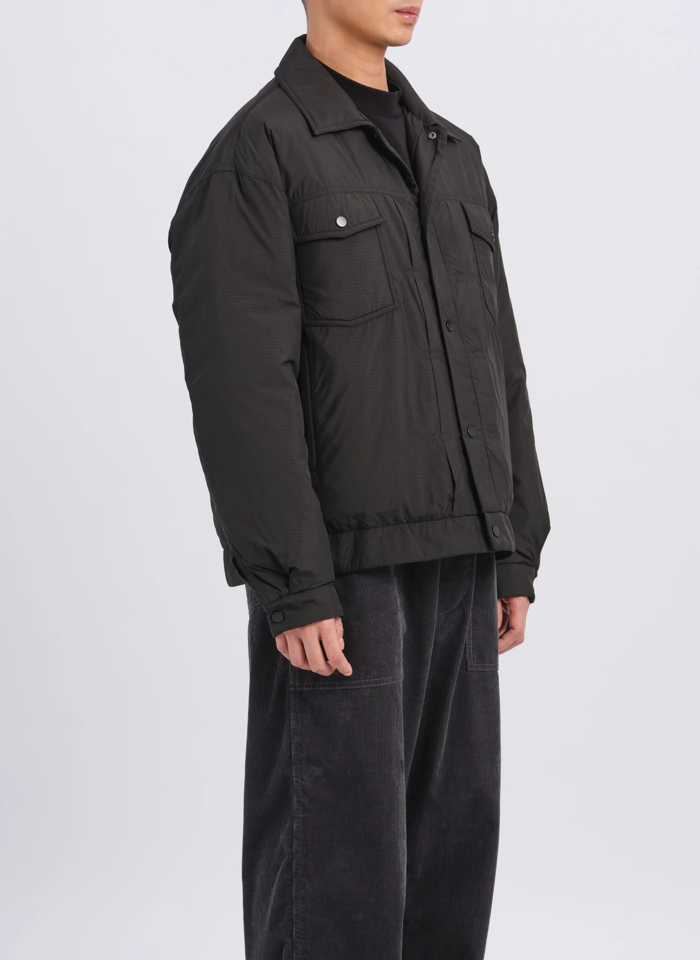 Polyester Trucker Down Jacket - Umamrii