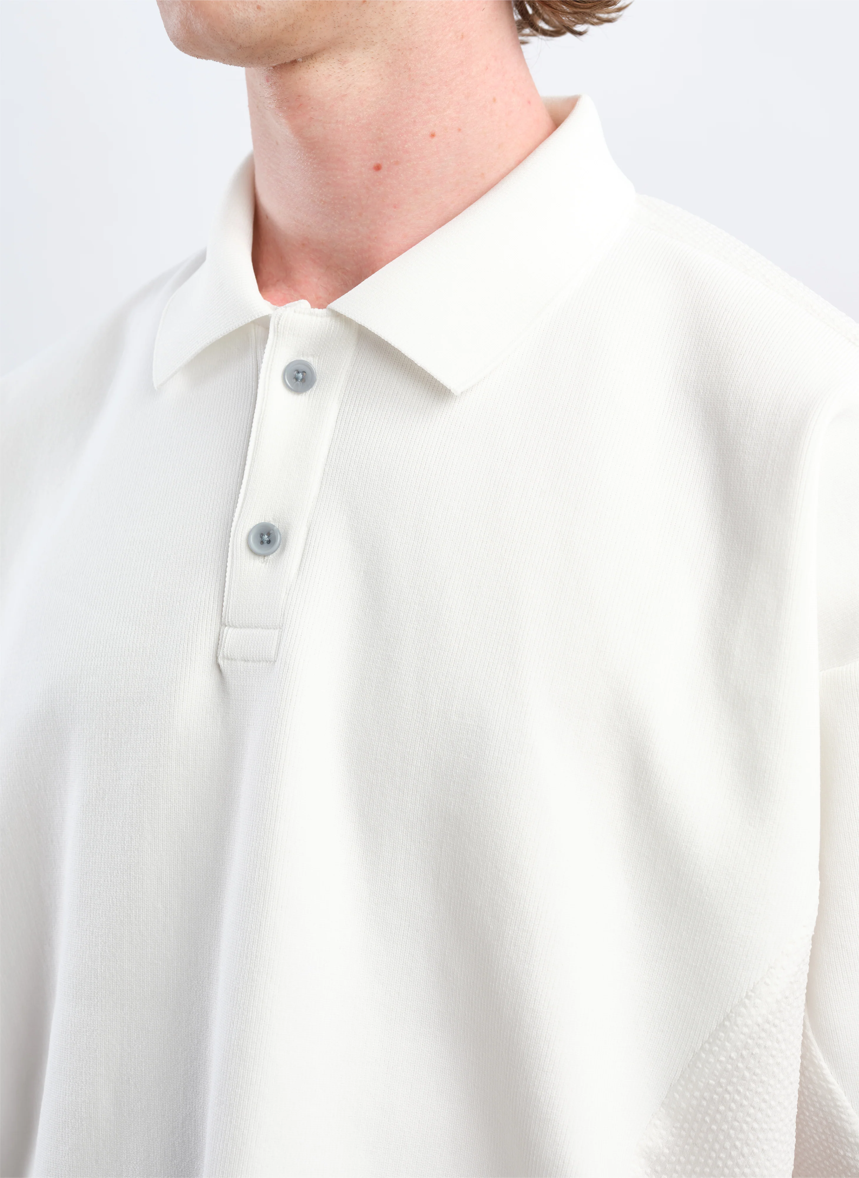 Polyester Business Knit Blocking Polo - Umamrii