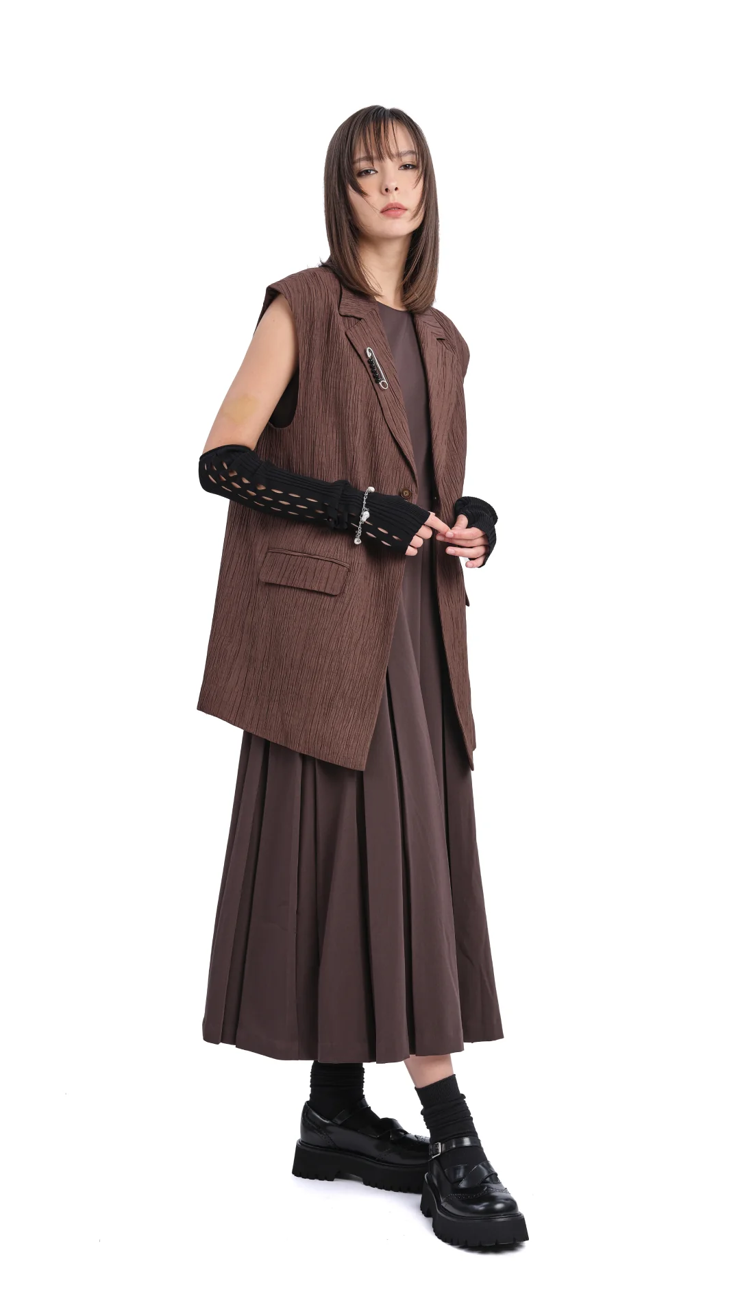 Oversized Jacquard Waistcoat - Umamrii