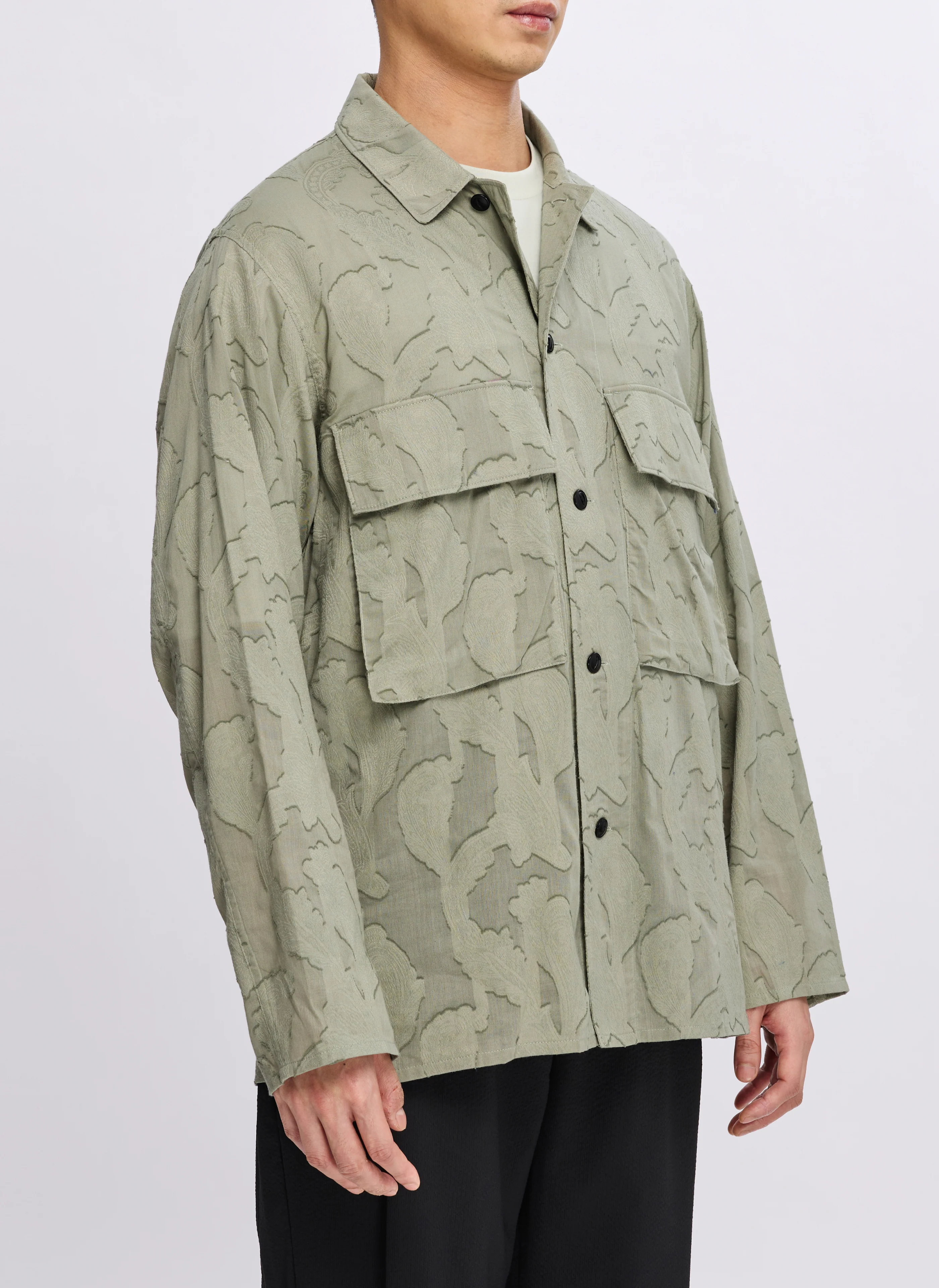 Japan Made Cotton Paisley Shirt Jacket - Umamrii