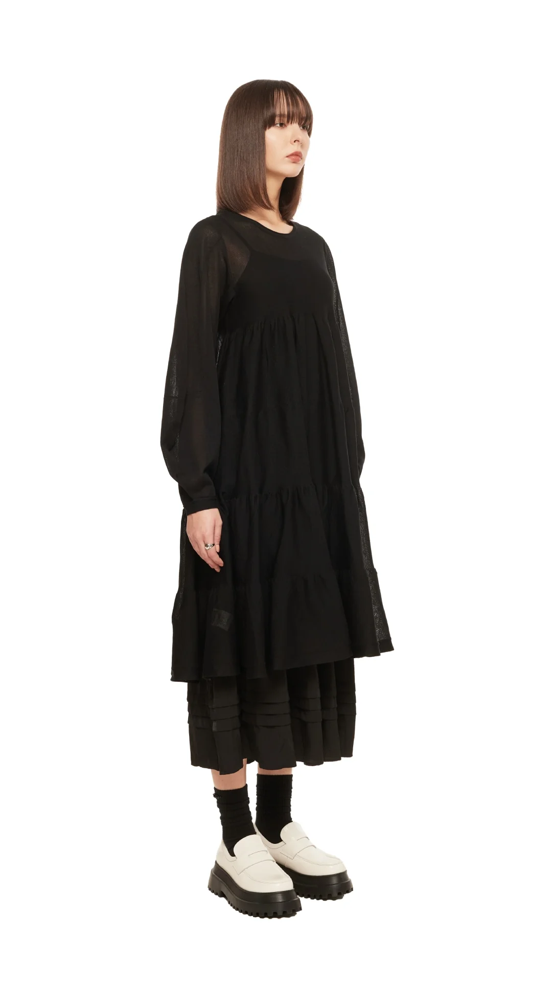 Chunky Sole Leather Penny Loafers - Umamrii