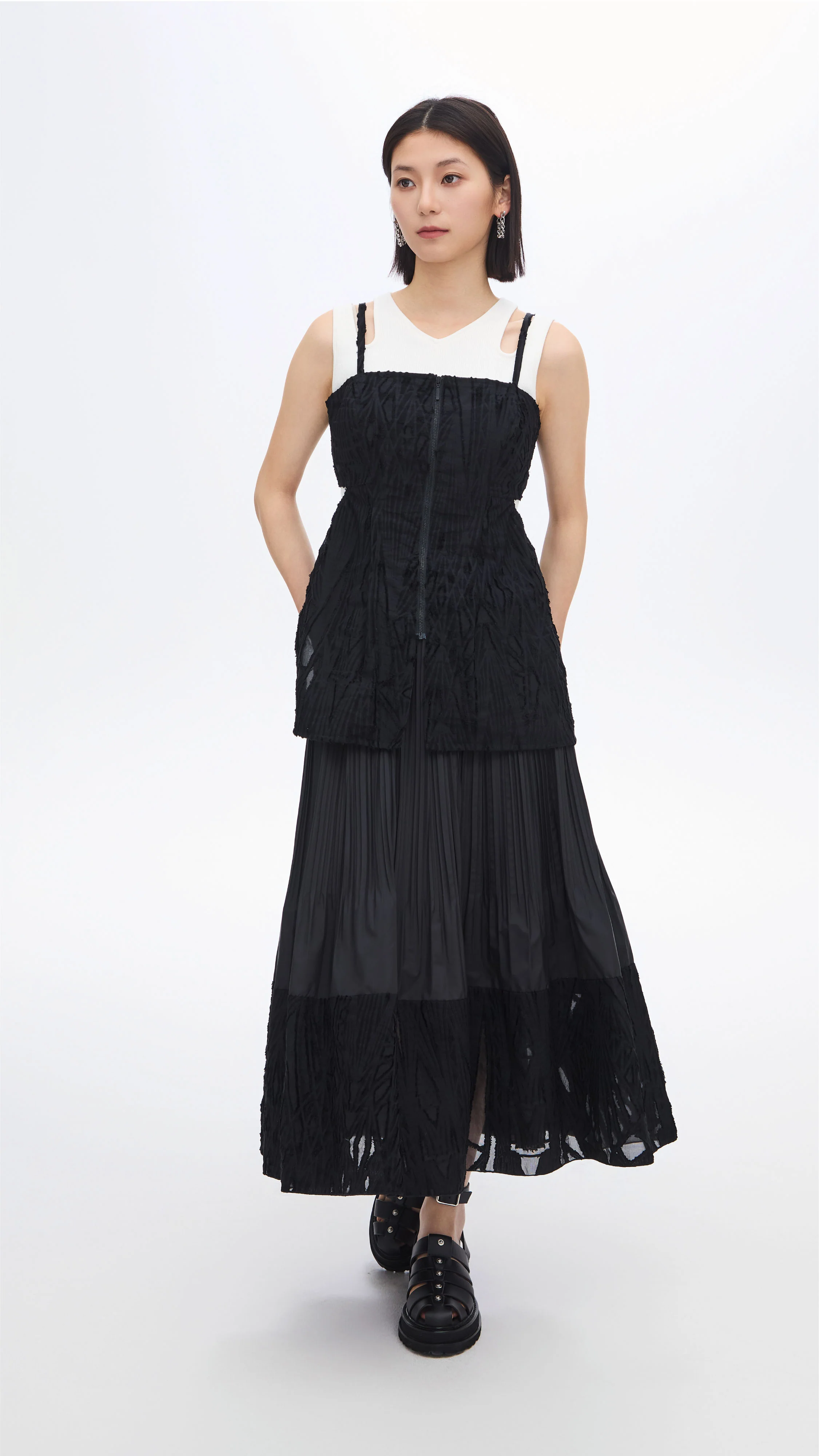 Jacquard Pattern Bustier - Umamrii