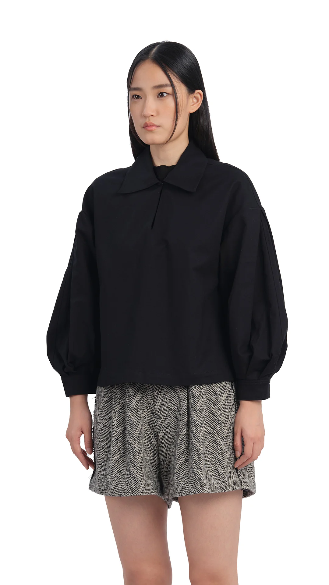 Pleated Sleeves Top - Umamrii