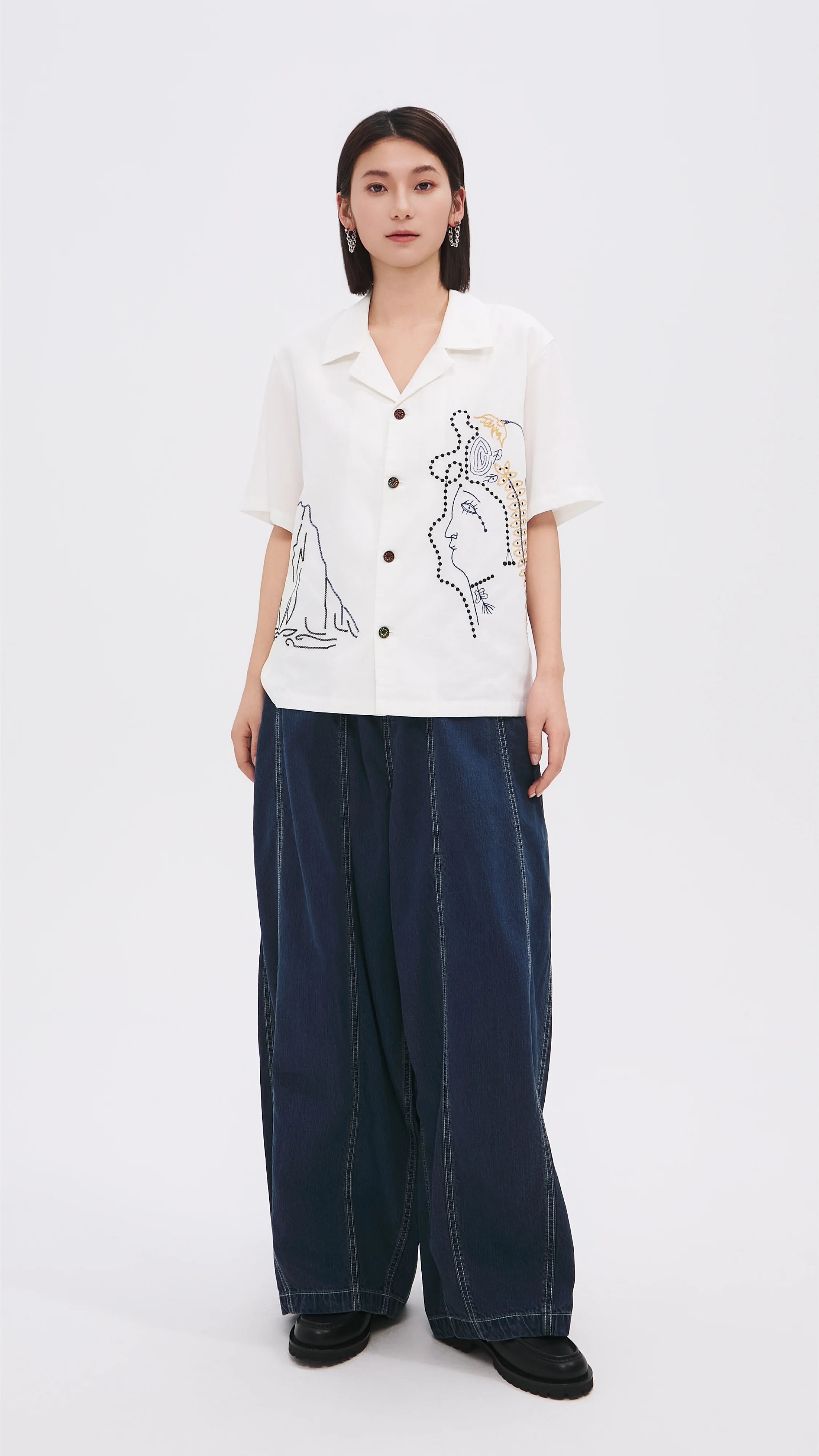 Pattern Shirt Jacket - Umamrii