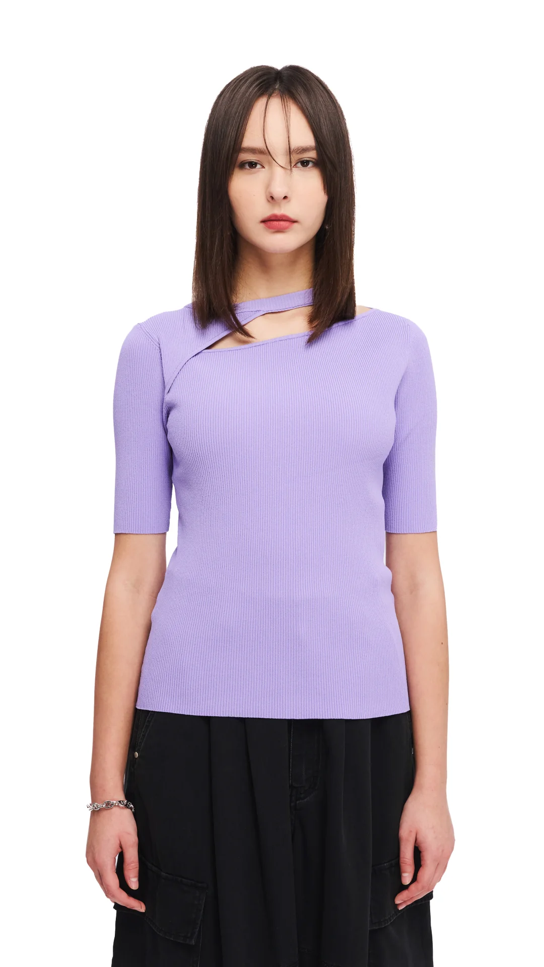 Cut Out Sweater - Umamrii