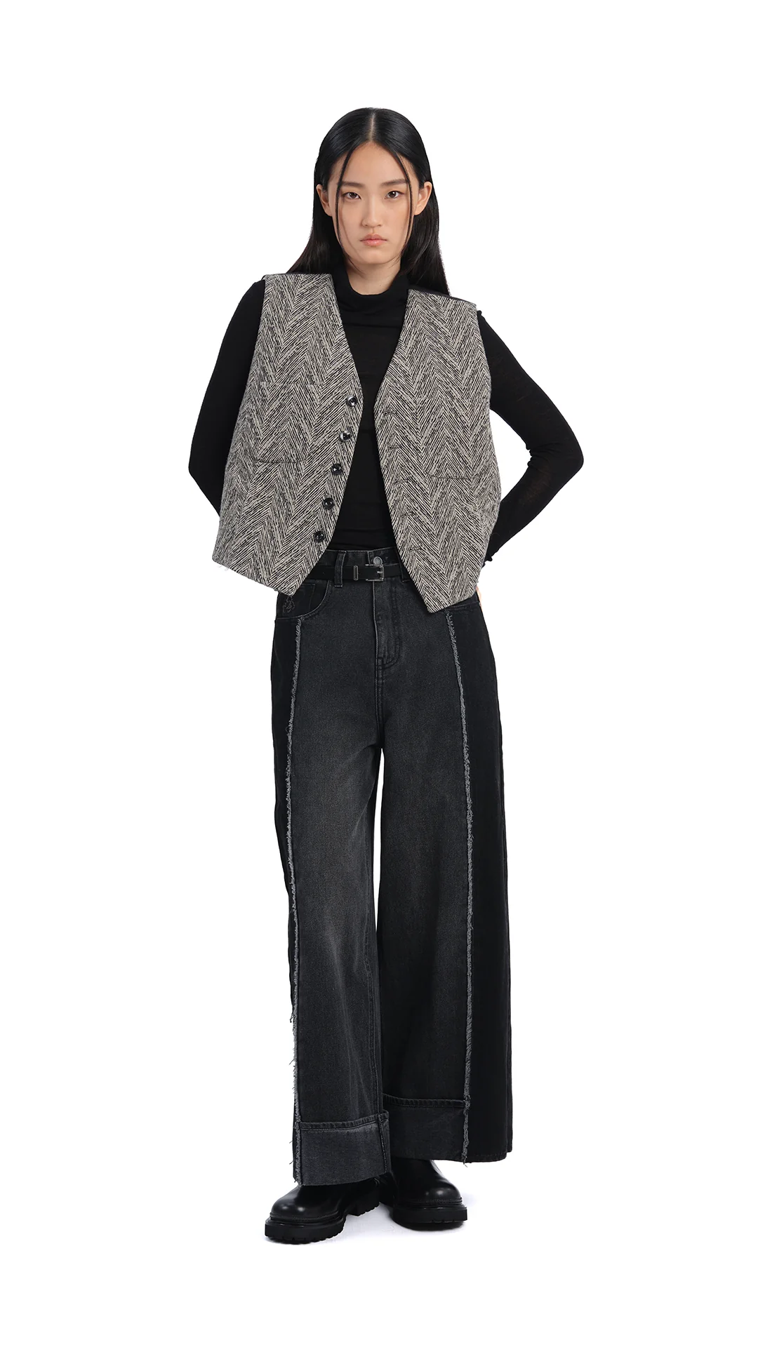 Herringbone Waist Coat - Umamrii