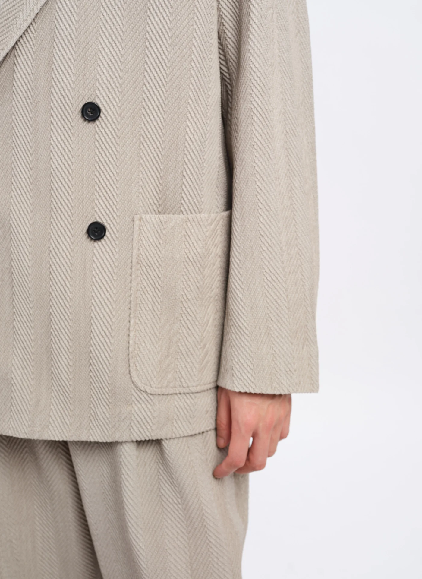 Marzotto Soft Double Breasted Blazer - Umamrii