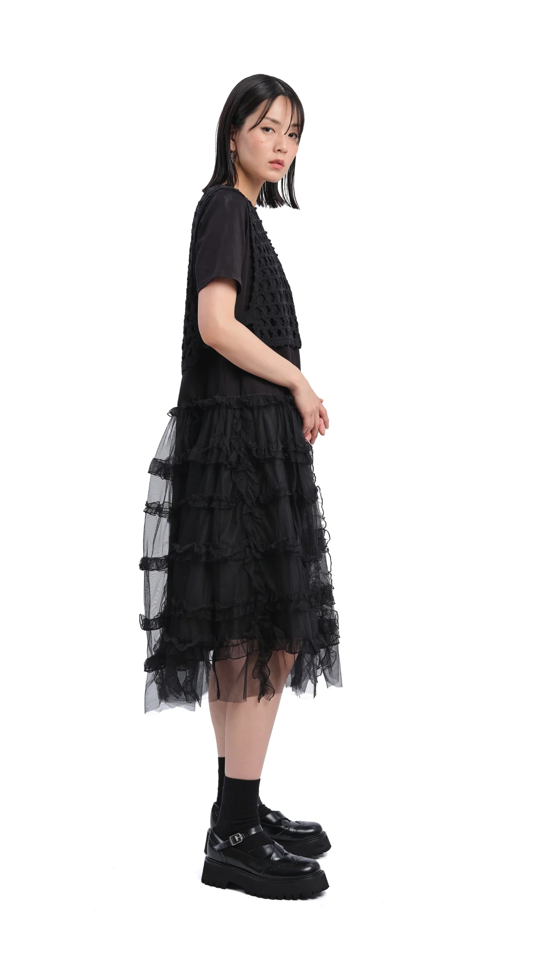 Mesh Layered Dress - Umamrii