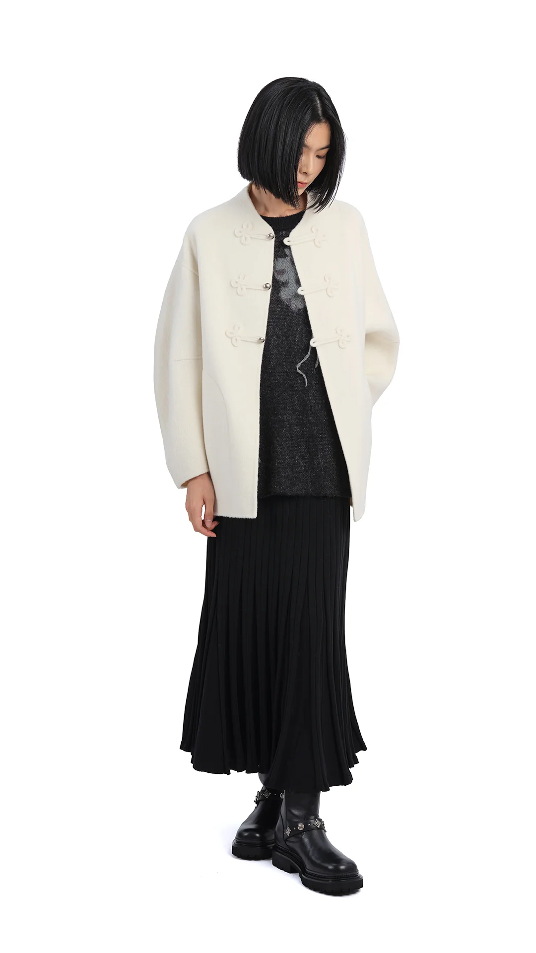 Melange Double Face Jacket - Umamrii