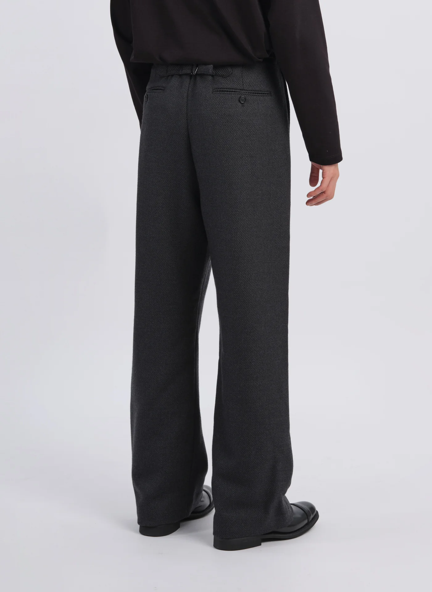 Marzotto Wool Straight Full Length Officer Pants - Umamrii