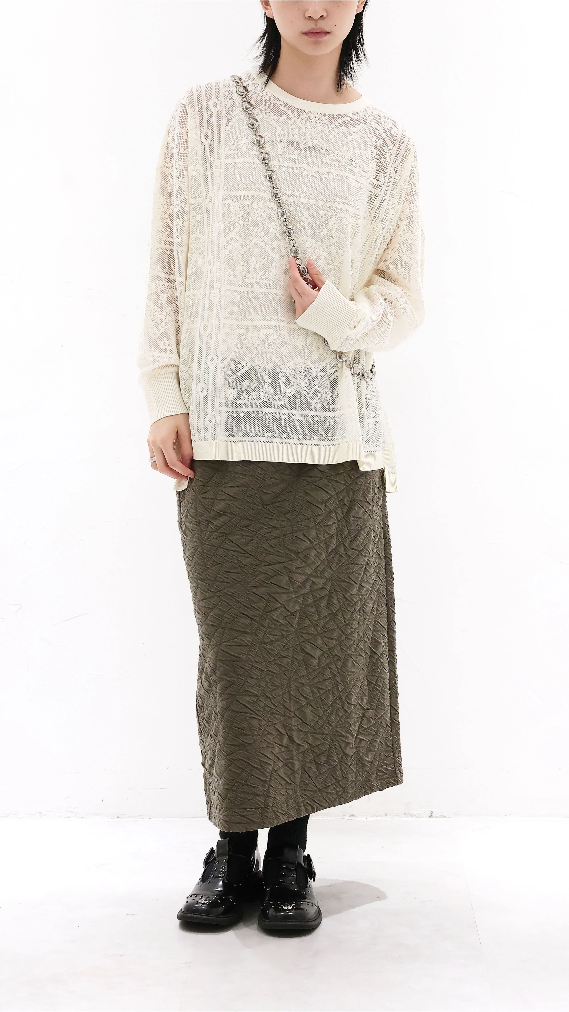 Textural Pencil Skirt - Umamrii