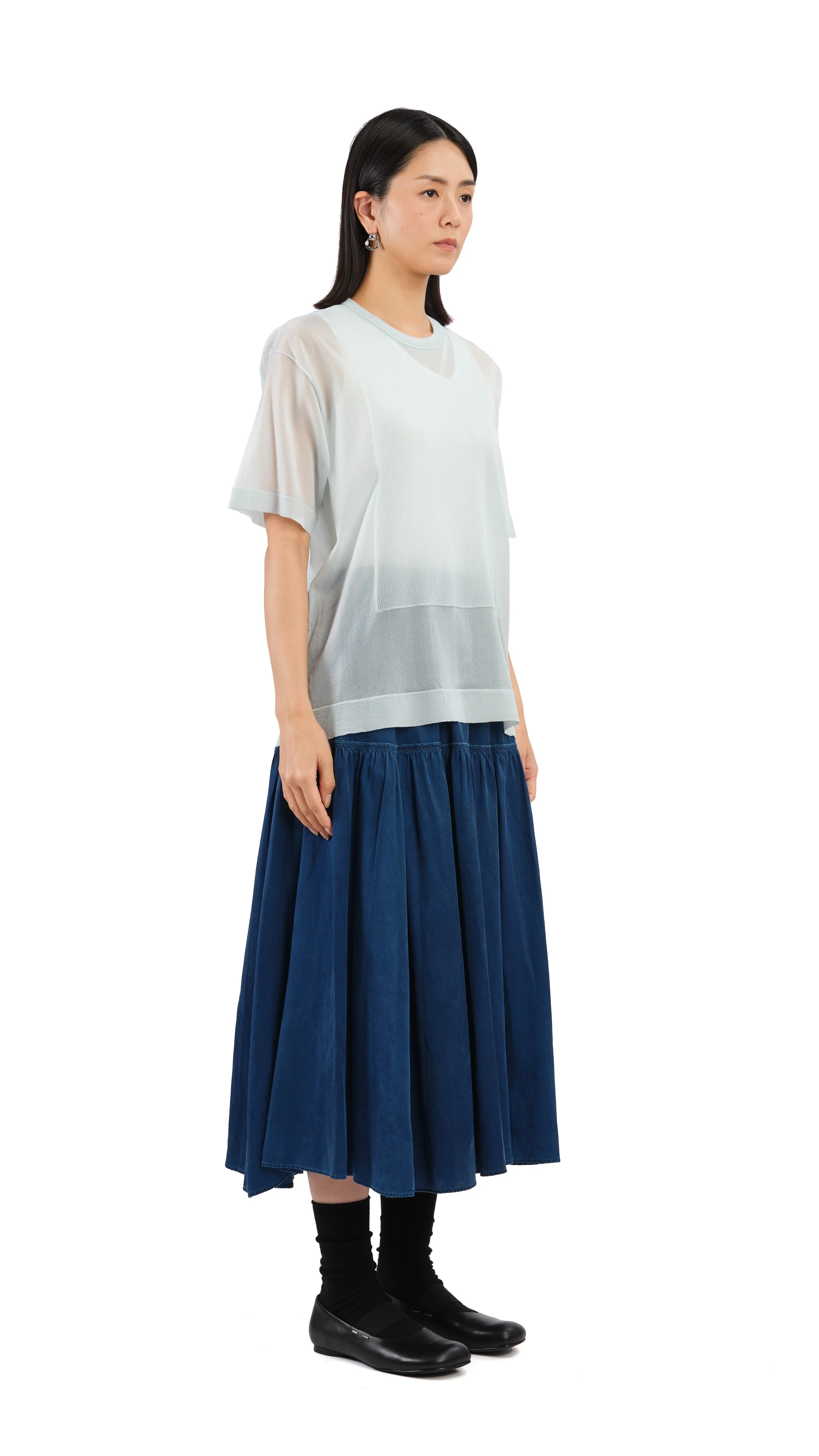 Sheer Knit Tee - Umamrii