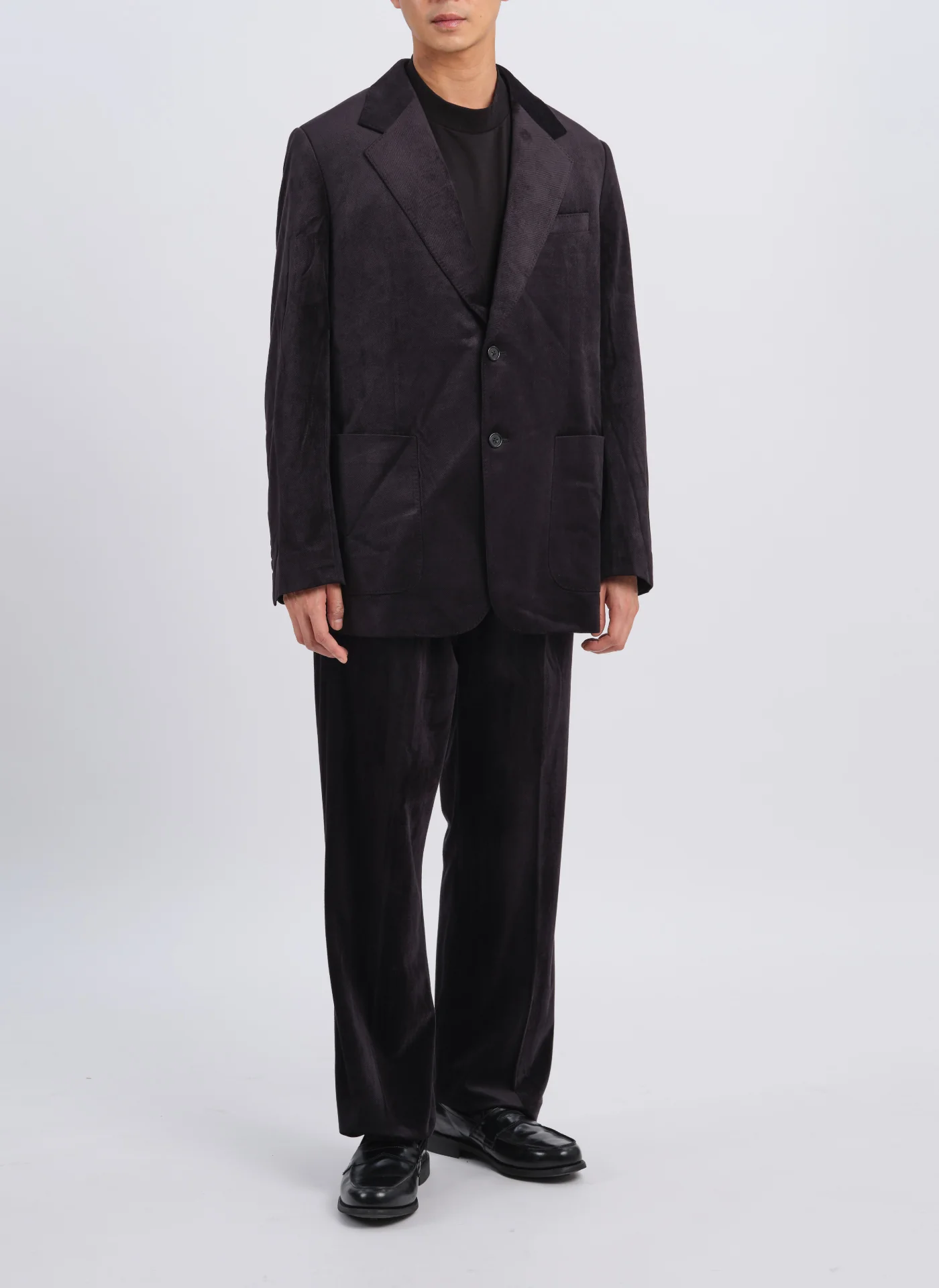 Micro Polyester Velour Twill Suit Pants - Umamrii