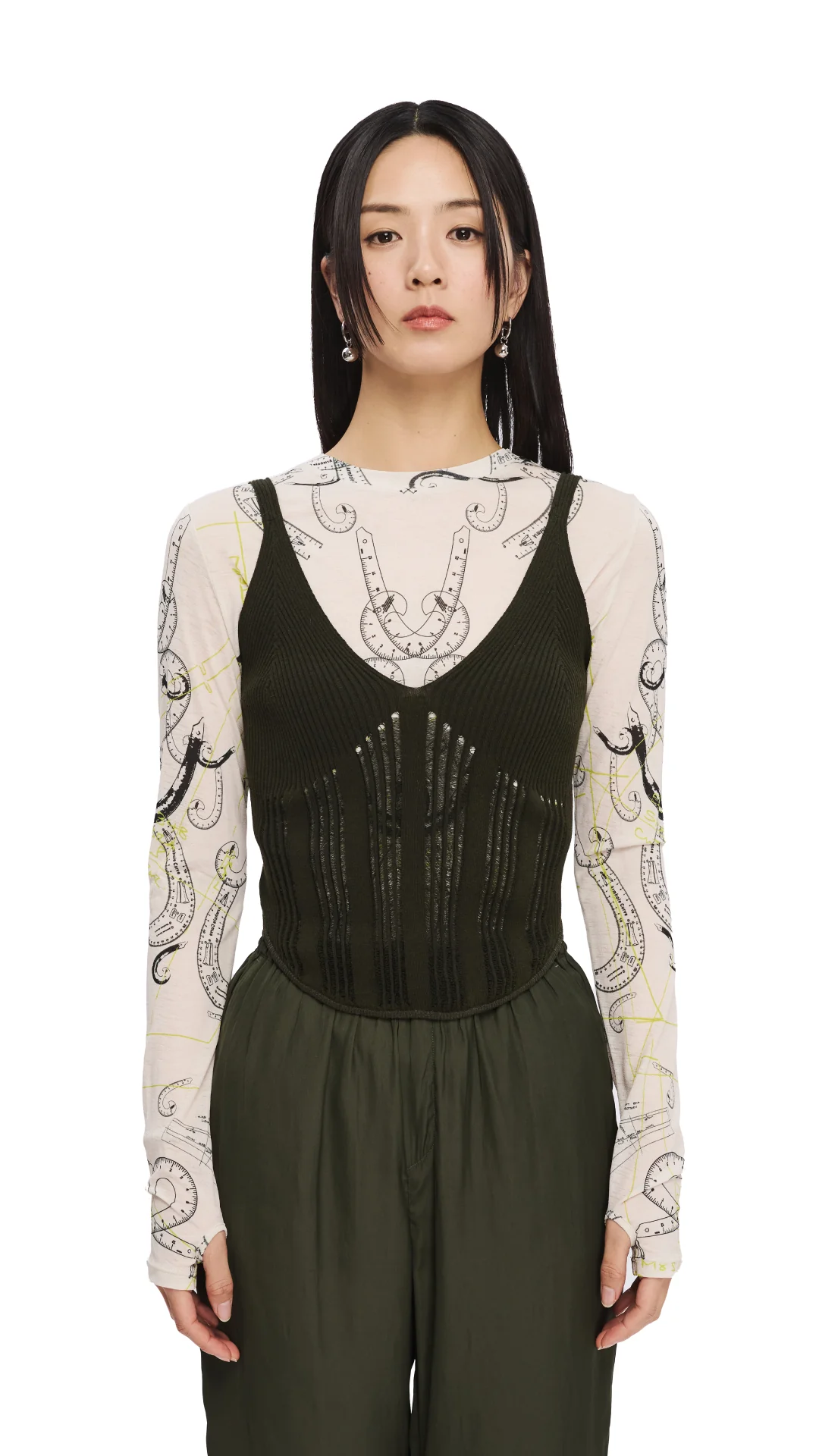 Drop Stitch Knitted Bustier - Umamrii