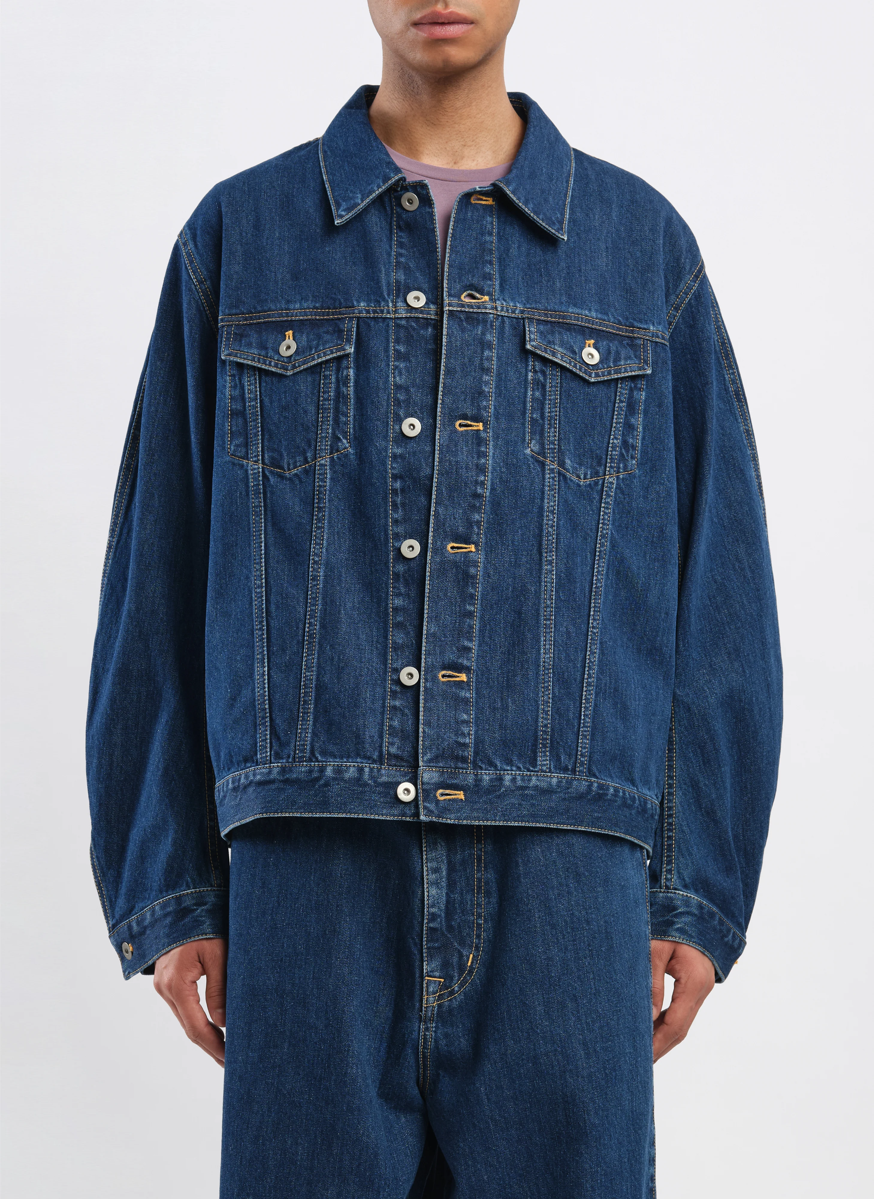 Cotton Denim Type3 Trucker Jacket - Umamrii