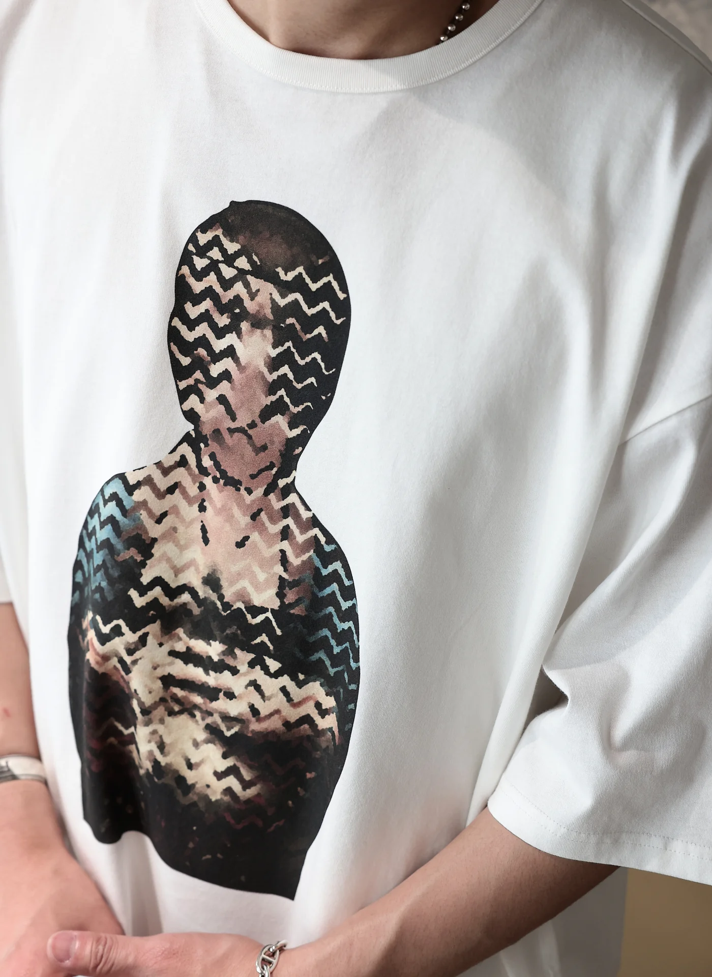 Dama Con Lermellino Cotton Graphic Top - Umamrii