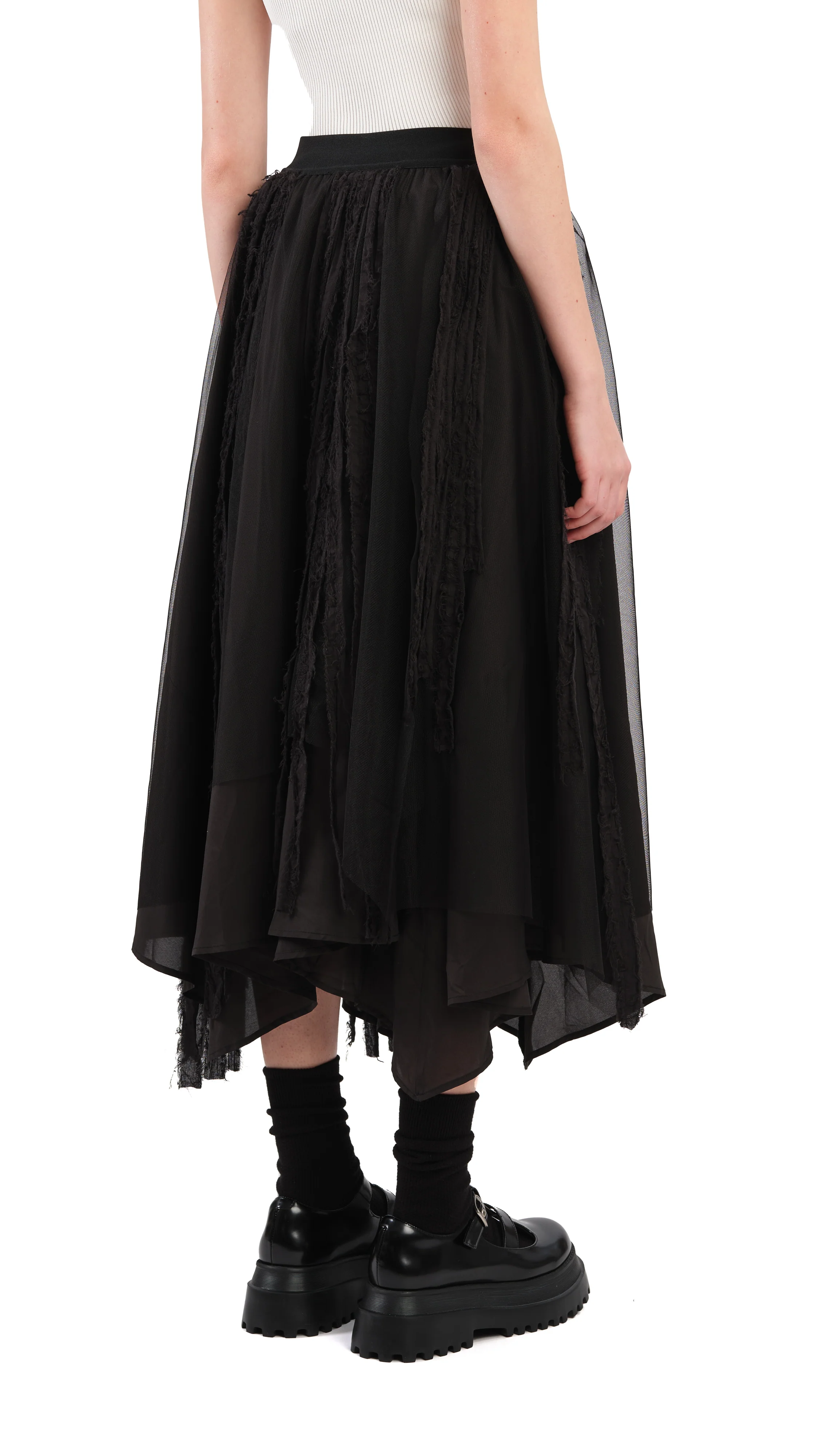 Asymmetric Layer Skirt - Umamrii