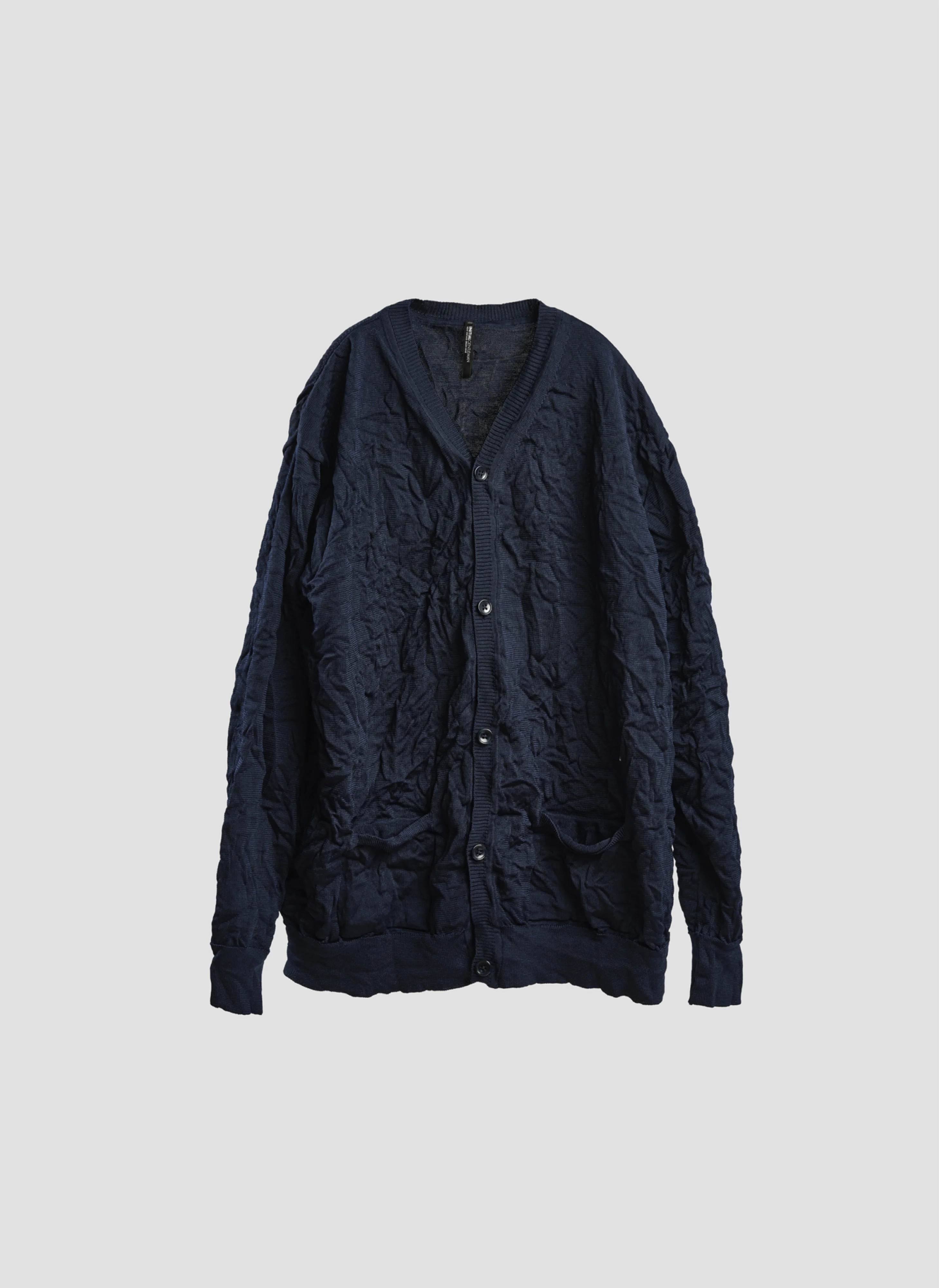 Wrinkle Polyester Dry Knit Cardigan - Umamrii
