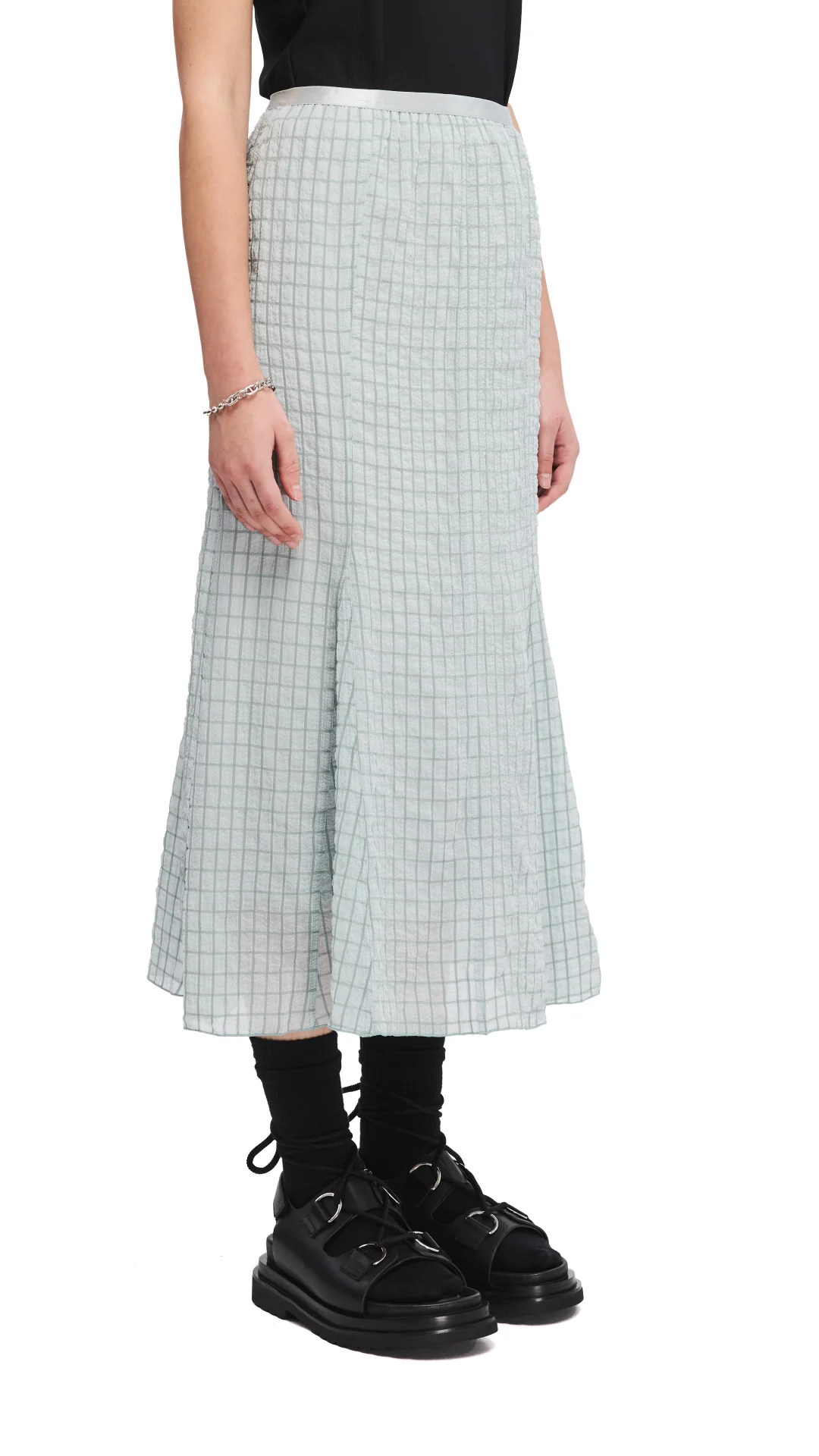 Wrinkle Chiffon Skirt - Umamrii
